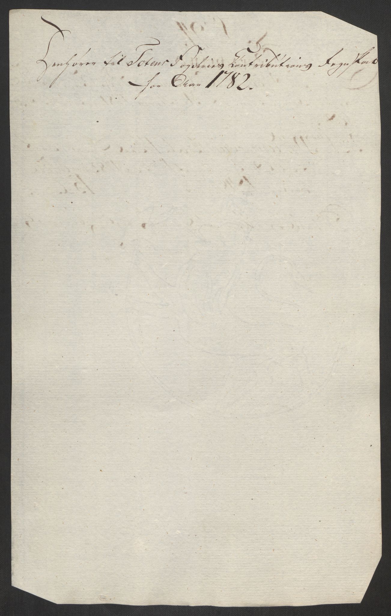 Rentekammeret inntil 1814, Reviderte regnskaper, Fogderegnskap, RA/EA-4092/R19/L1369: Fogderegnskap Toten, Hadeland og Vardal, 1782, s. 298