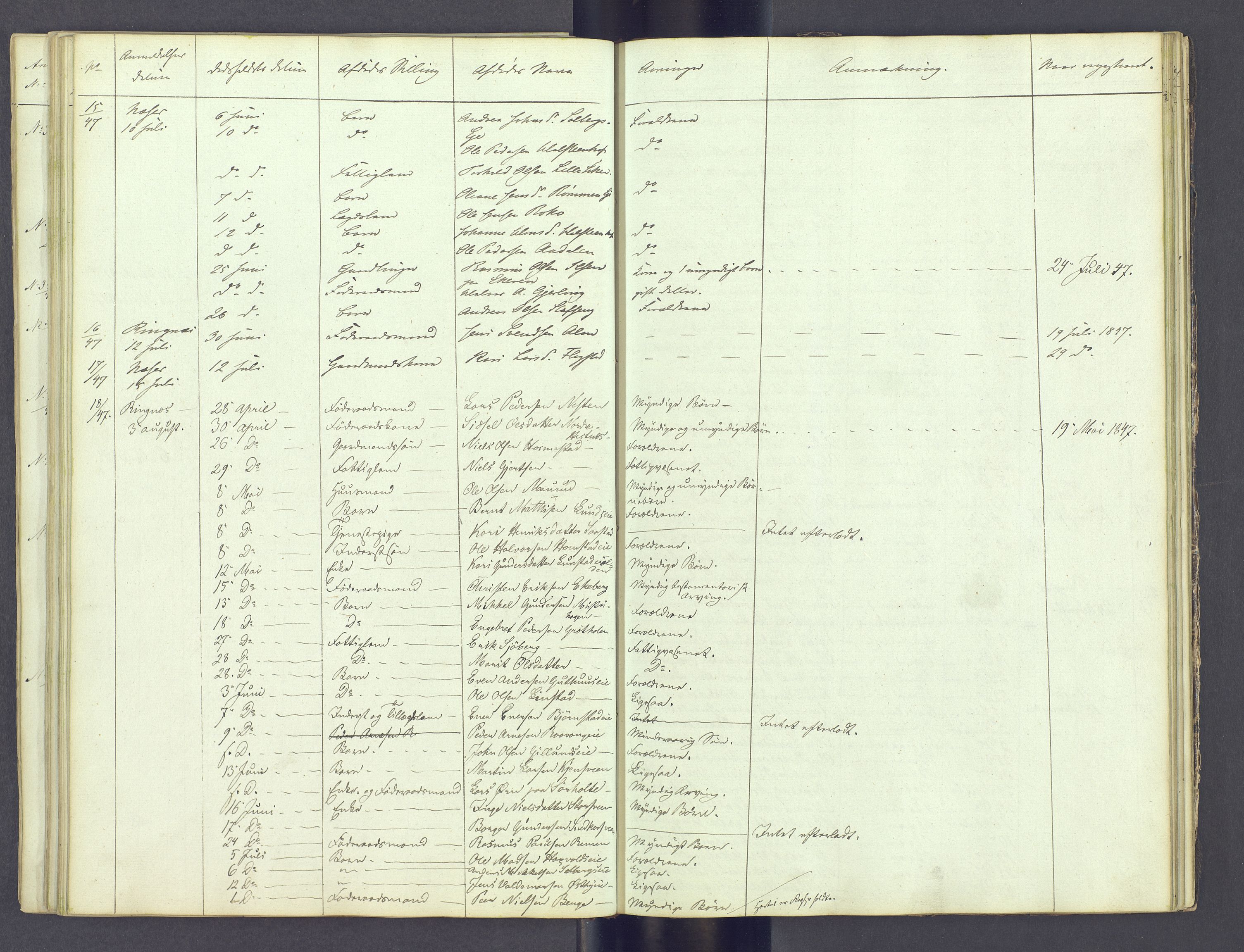 Sør-Hedmark sorenskriveri, AV/SAH-TING-014/J/Jd/Jda/L0002: Dødsfallsprotokoll, 1842-1851