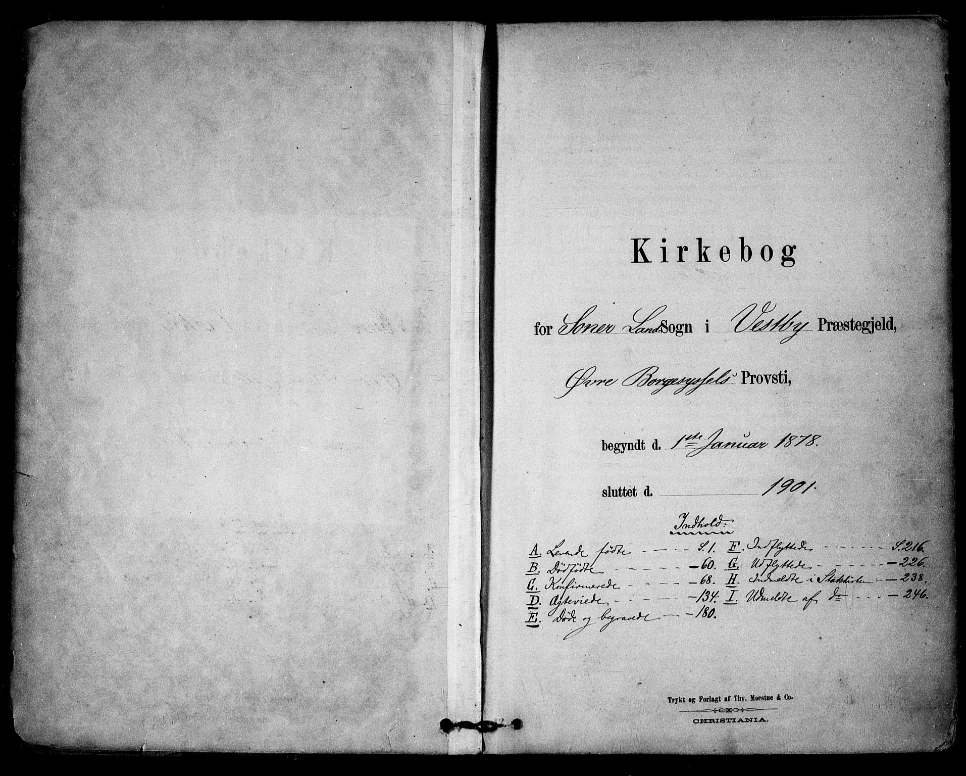 Vestby prestekontor Kirkebøker, SAO/A-10893/F/Fb/L0001: Ministerialbok nr. II 1, 1878-1903