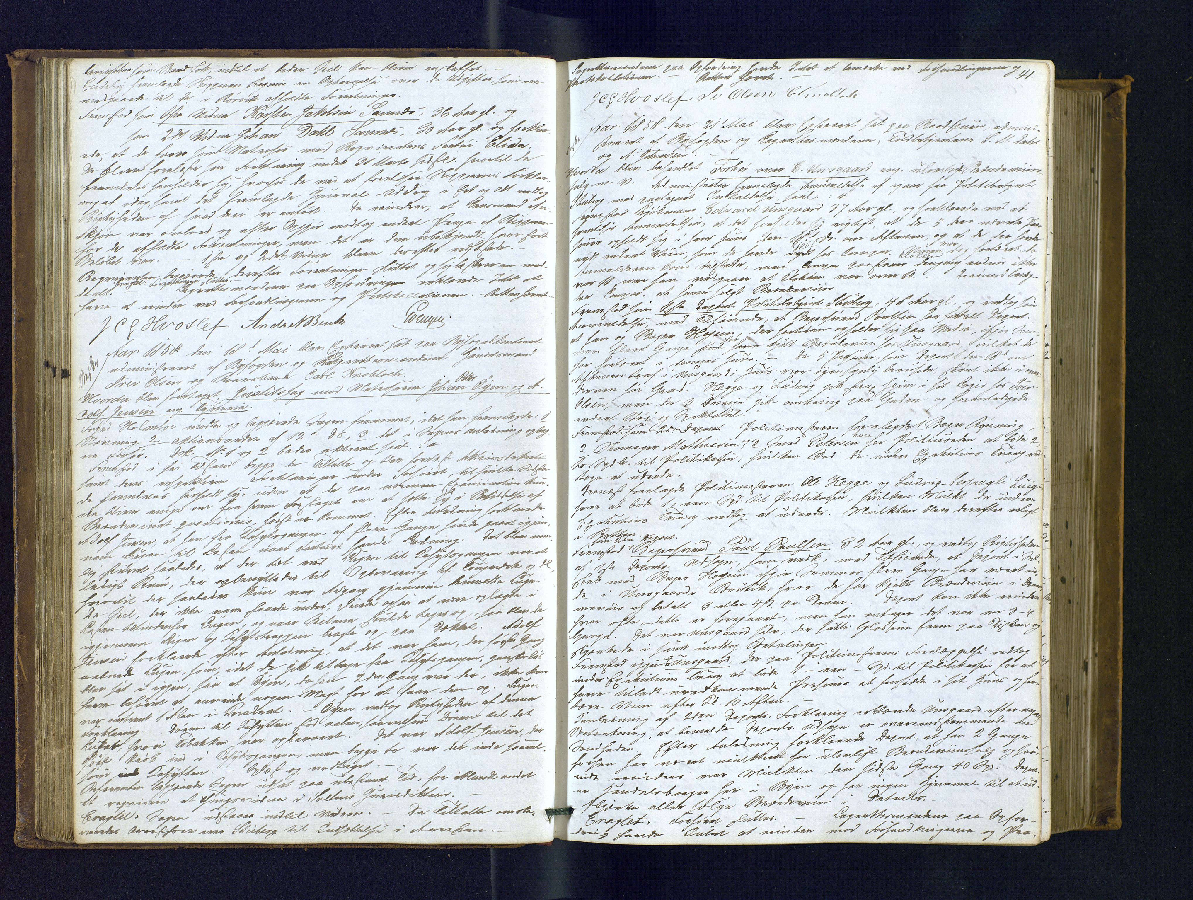Byfogden i Hammerfest, AV/SATØ-S-0064/G/L0115: Ekstrarettsprotokoll m/reg., 1857-1864, s. 41
