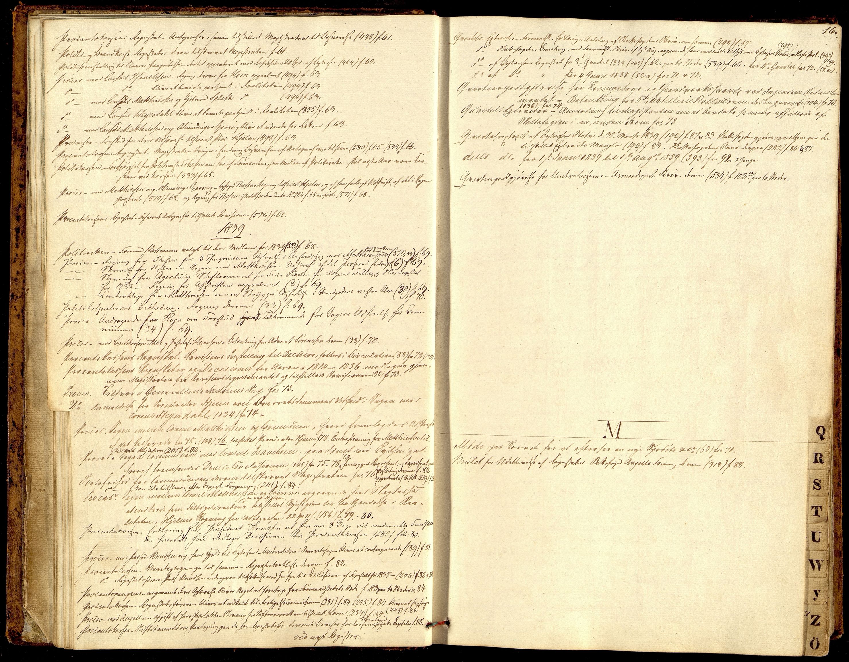 Kristiansand By - Formannskapet, ARKSOR/1001KG120/A/Aa/L0001: Møtebok (d), 1837-1842
