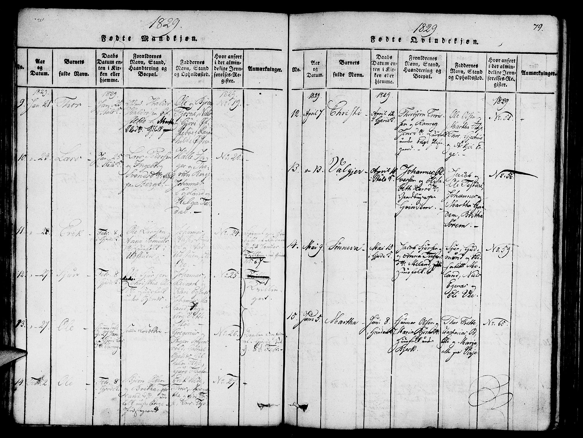 Etne sokneprestembete, AV/SAB-A-75001/H/Haa: Ministerialbok nr. A 6, 1815-1831, s. 79