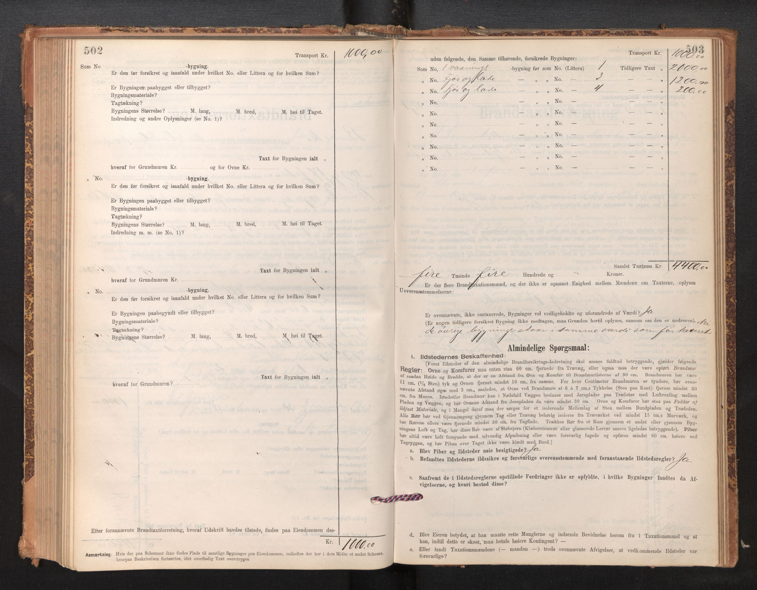 Lensmannen i Bruvik, SAB/A-31301/0012/L0006: Branntakstprotokoll, skjematakst, 1894-1906, s. 502-503