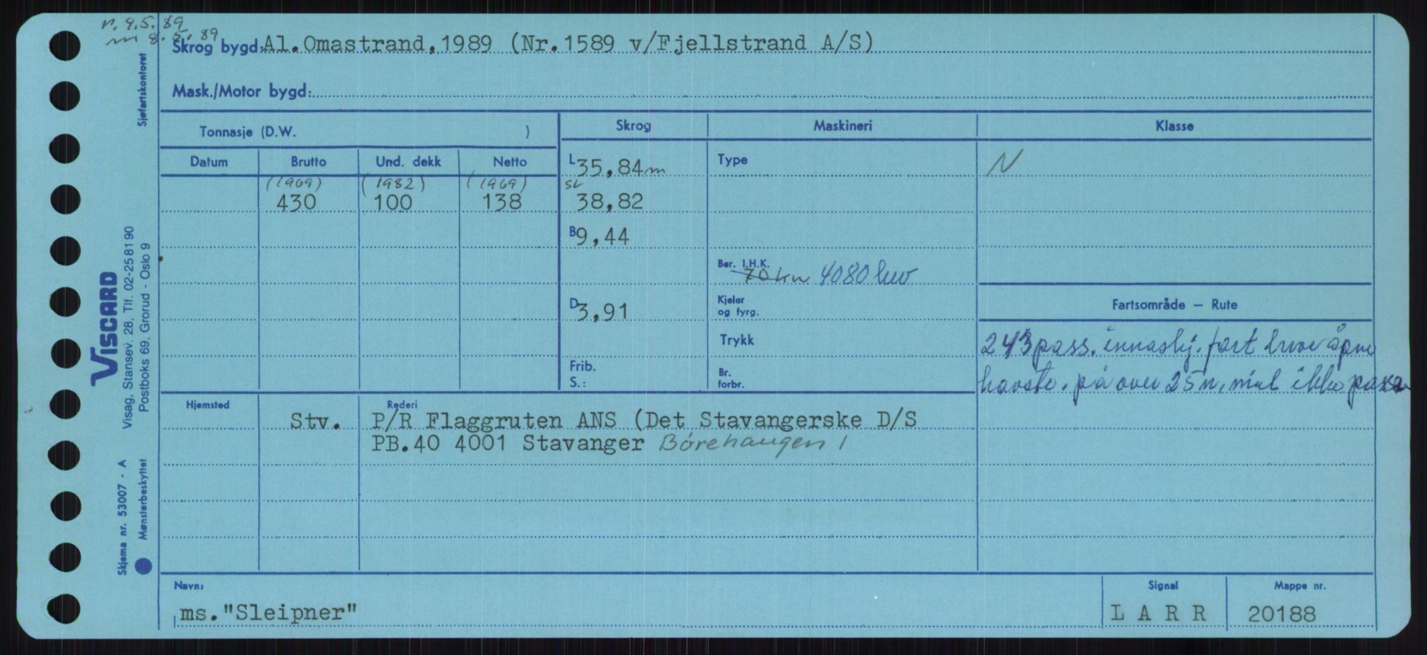 Sjøfartsdirektoratet med forløpere, Skipsmålingen, AV/RA-S-1627/H/Ha/L0005/0002: Fartøy, S-Sven / Fartøy, Skjo-Sven, s. 95