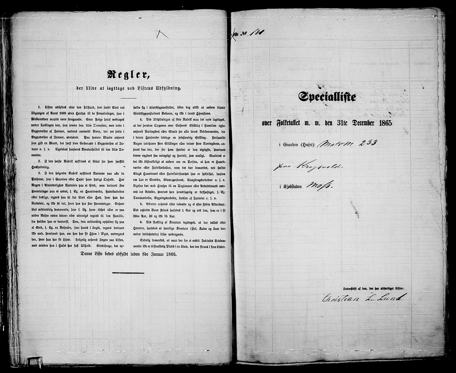 RA, Folketelling 1865 for 0104B Moss prestegjeld, Moss kjøpstad, 1865, s. 377