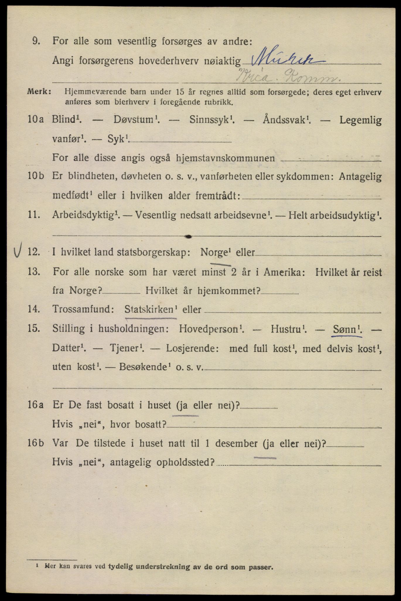 SAO, Folketelling 1920 for 0301 Kristiania kjøpstad, 1920, s. 473416