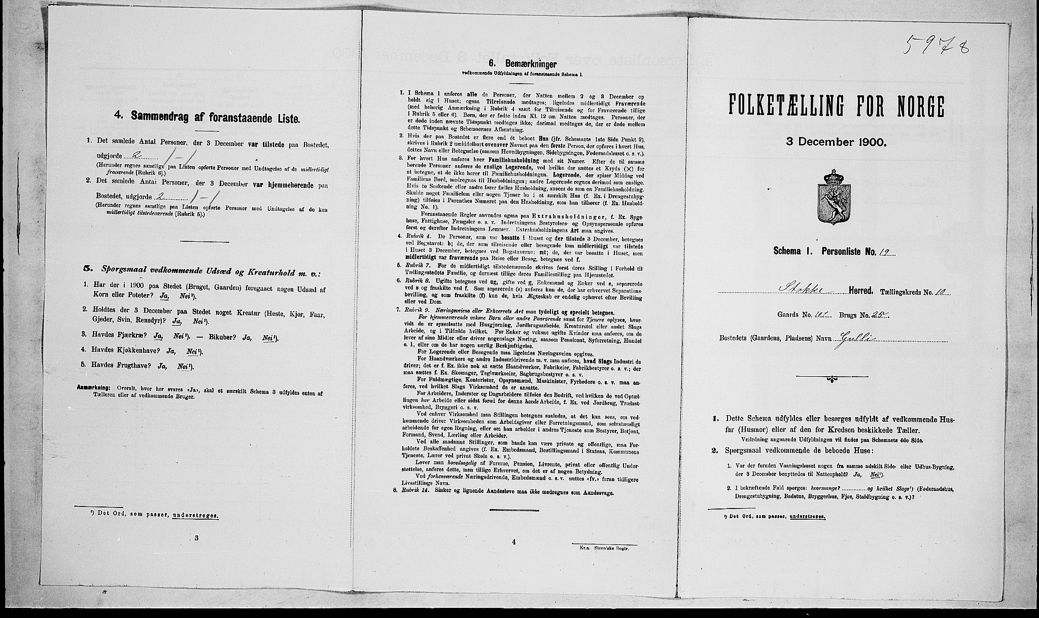 RA, Folketelling 1900 for 0720 Stokke herred, 1900, s. 1632