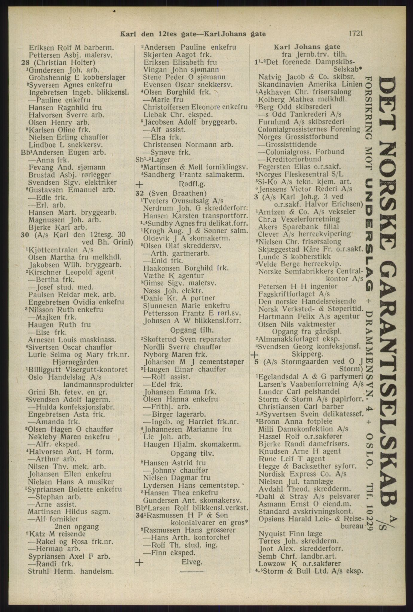 Kristiania/Oslo adressebok, PUBL/-, 1934, s. 1721