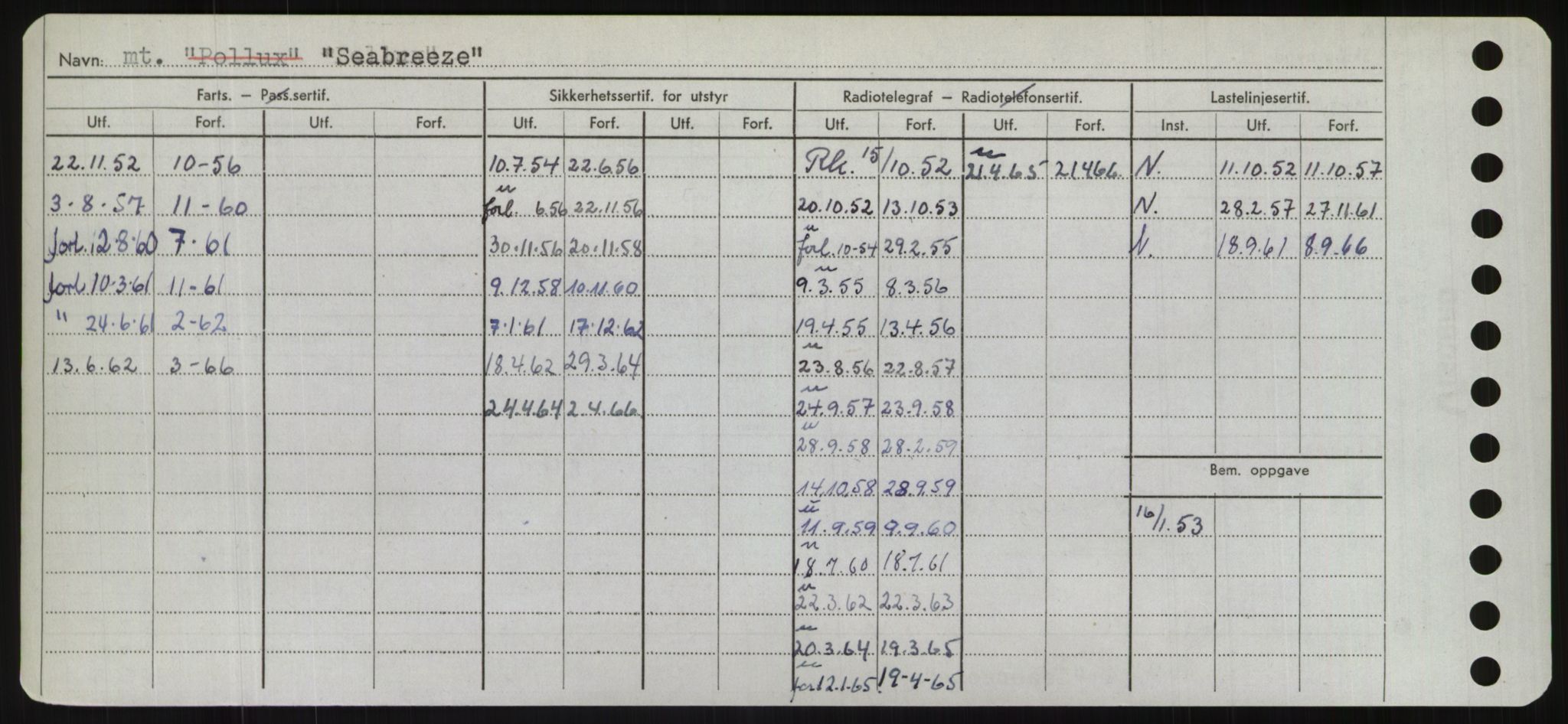 Sjøfartsdirektoratet med forløpere, Skipsmålingen, RA/S-1627/H/Hd/L0032: Fartøy, San-Seve, s. 332