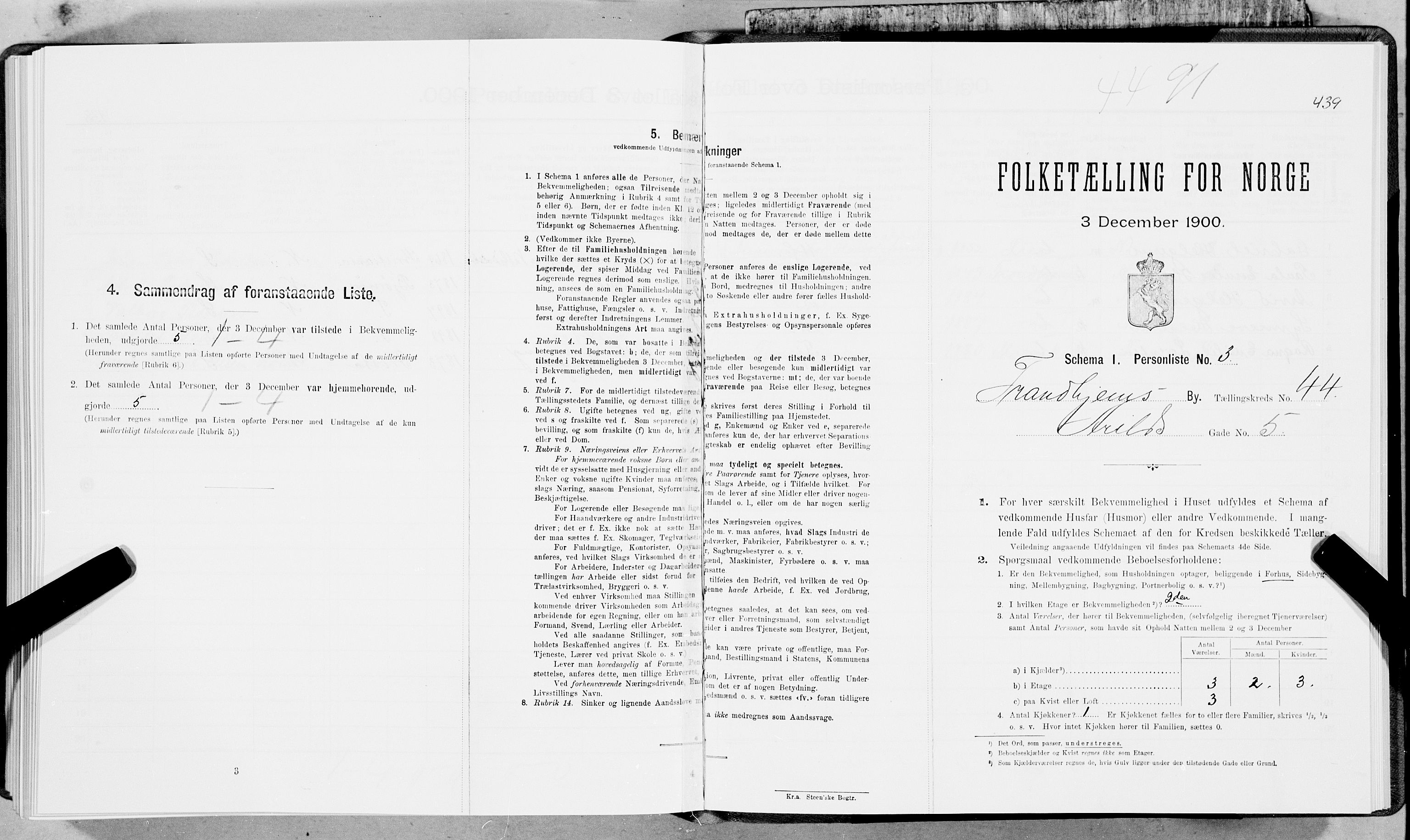 SAT, Folketelling 1900 for 1601 Trondheim kjøpstad, 1900, s. 7188
