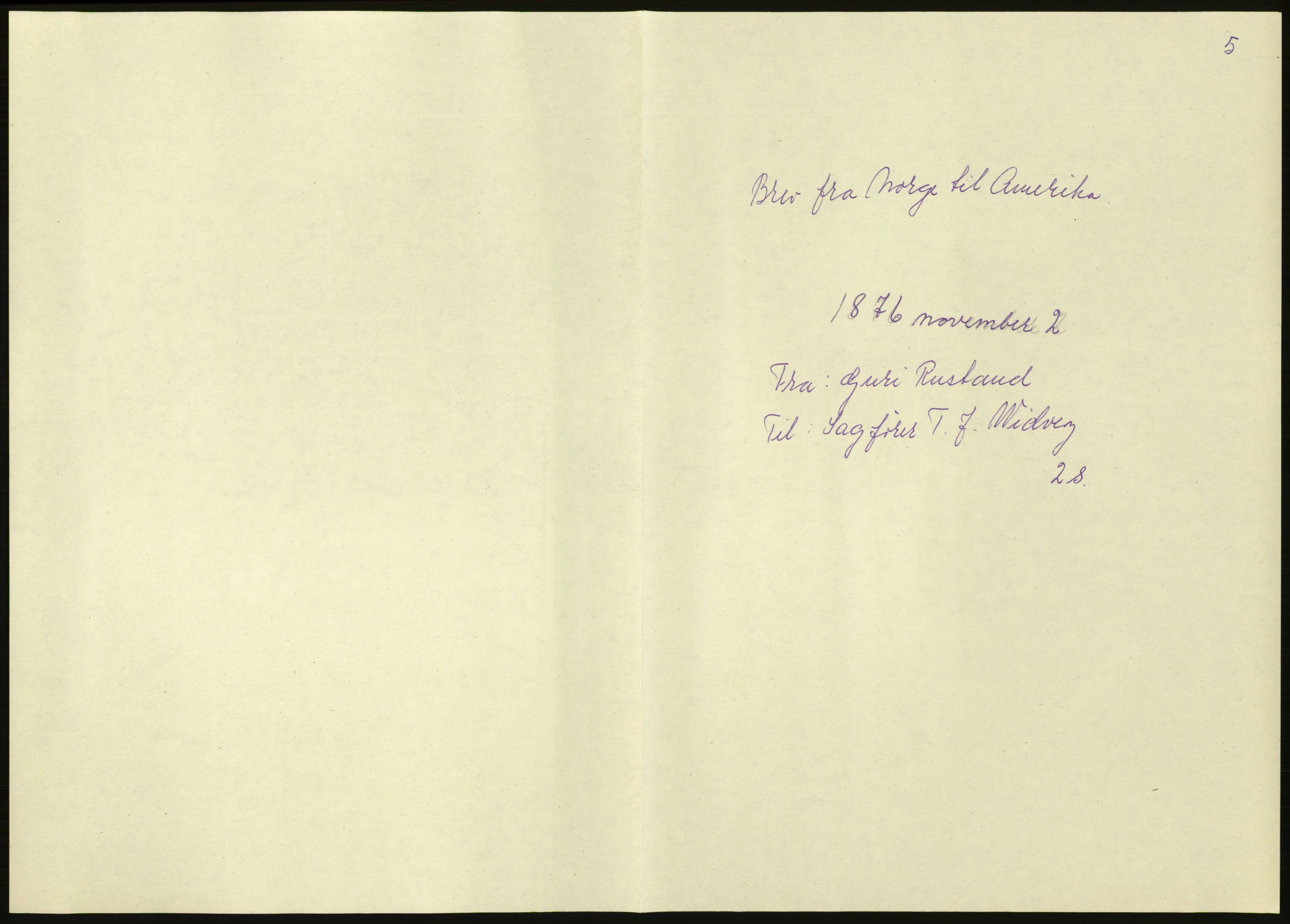 Samlinger til kildeutgivelse, Amerikabrevene, AV/RA-EA-4057/F/L0018: Innlån fra Buskerud: Elsrud, 1838-1914, s. 1199