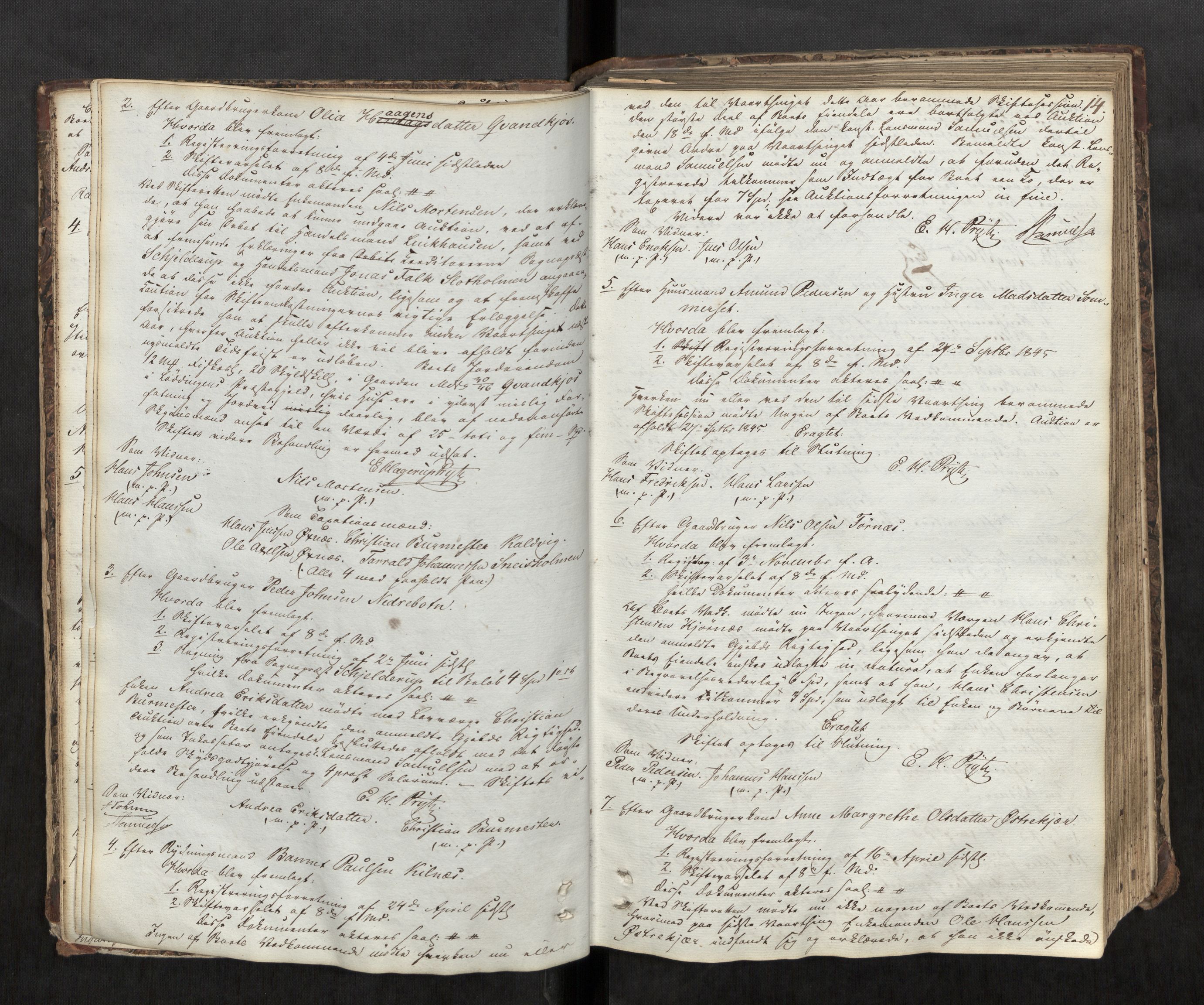 Salten sorenskriveri, AV/SAT-A-4578/1/3/3B/L0004: Skiftebehandlingsprotokoll, 1846-1851, s. 14