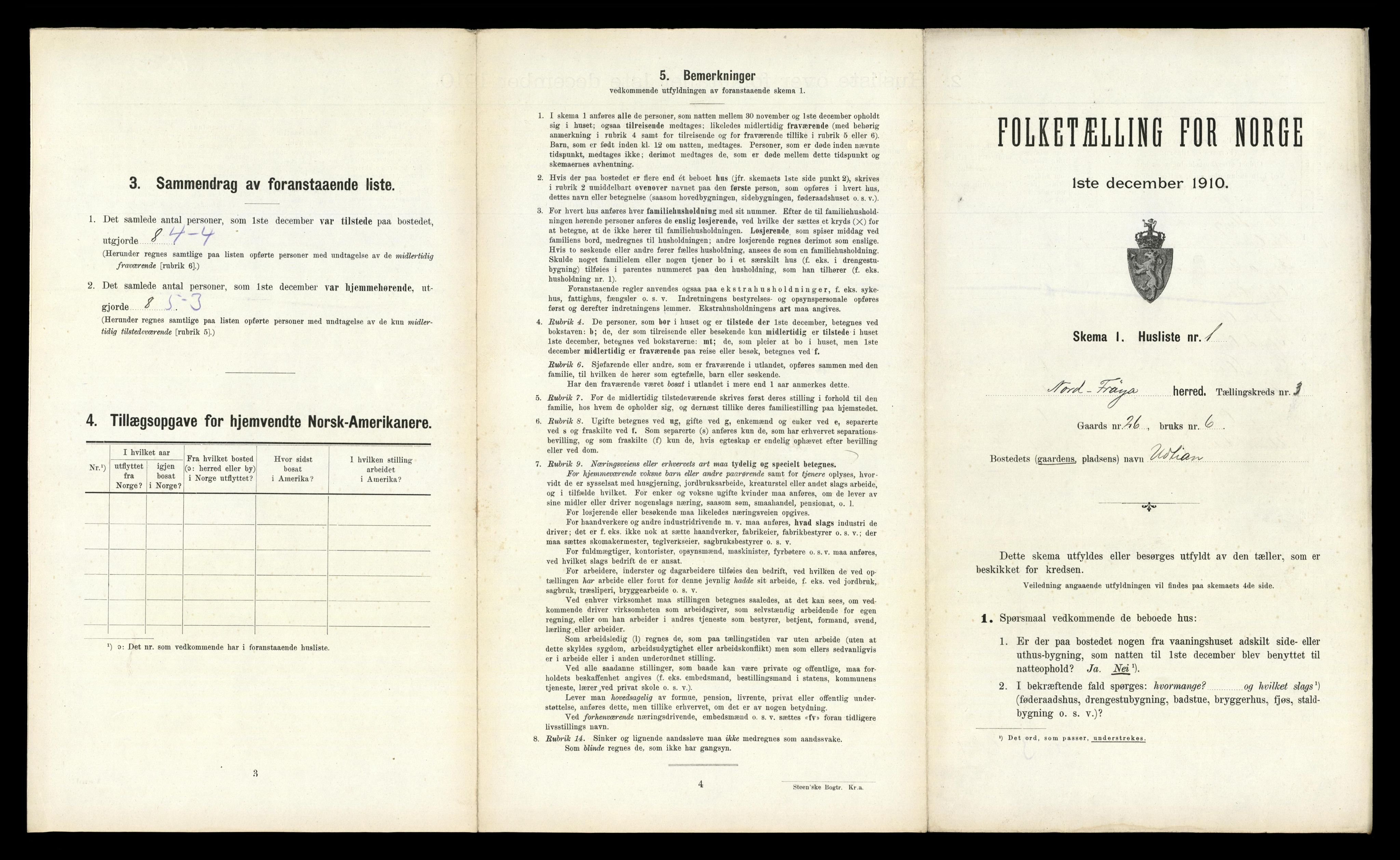 RA, Folketelling 1910 for 1620 Nord-Frøya herred, 1910, s. 234