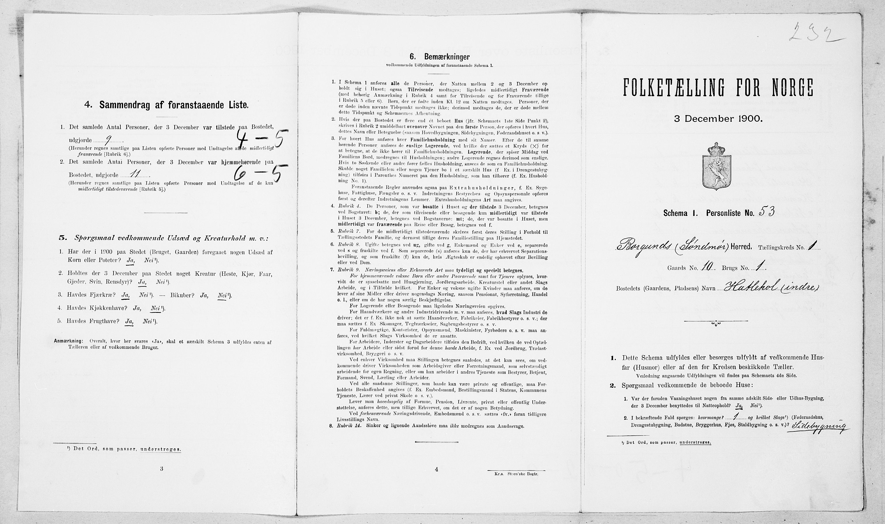 SAT, Folketelling 1900 for 1531 Borgund herred, 1900, s. 236
