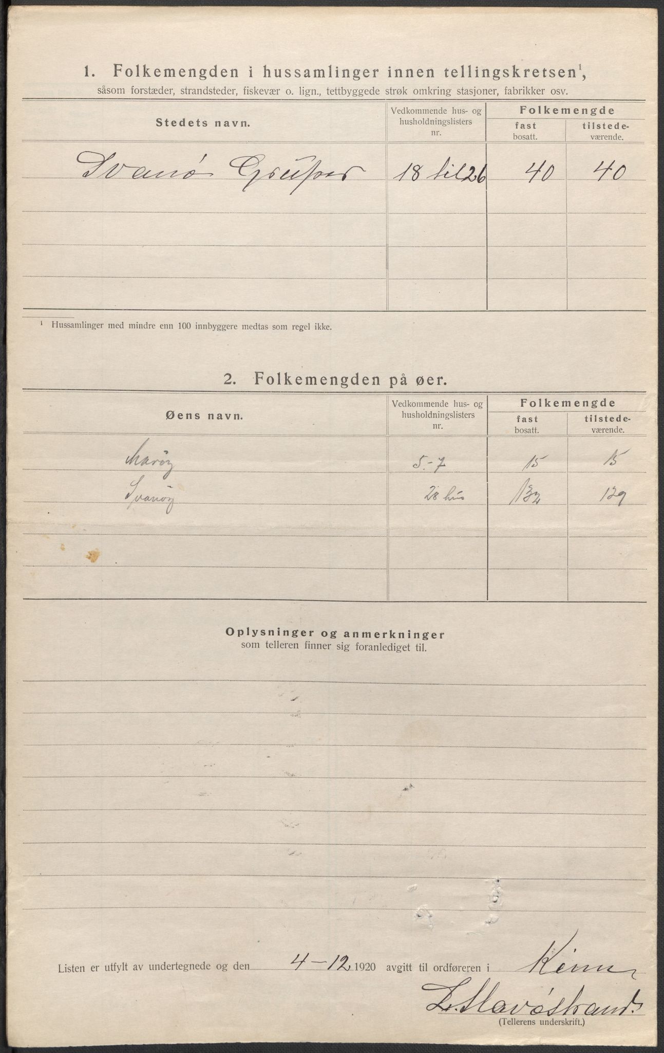 SAB, Folketelling 1920 for 1437 Kinn herred, 1920, s. 88