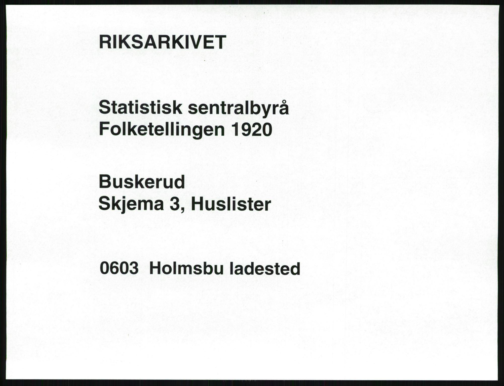 SAKO, Folketelling 1920 for 0603 Holmsbu ladested, 1920, s. 6