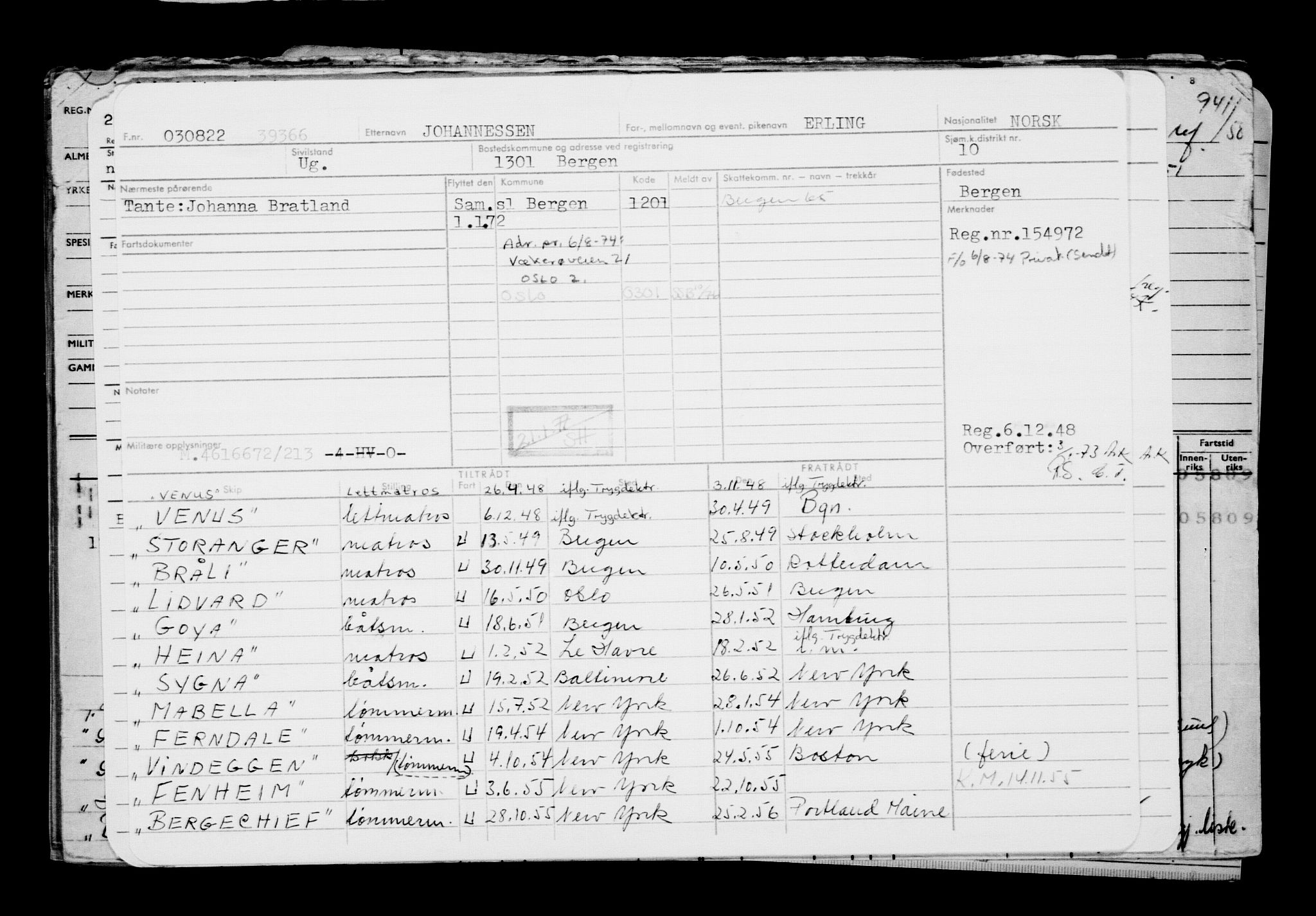 Direktoratet for sjømenn, AV/RA-S-3545/G/Gb/L0209: Hovedkort, 1922, s. 327