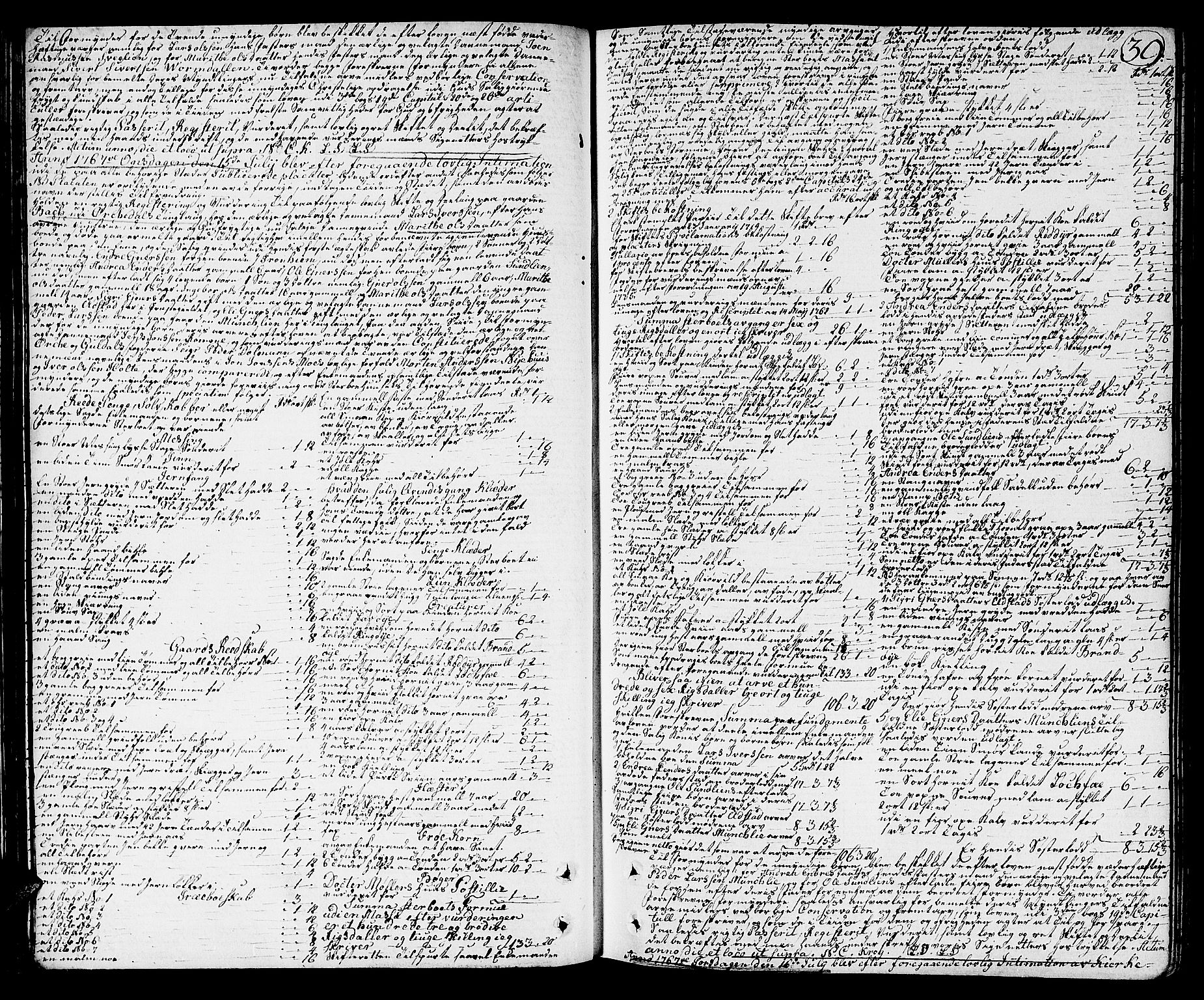Orkdal sorenskriveri, SAT/A-4169/1/3/3Aa/L0007: Skifteprotokoller, 1767-1782, s. 38b-39a