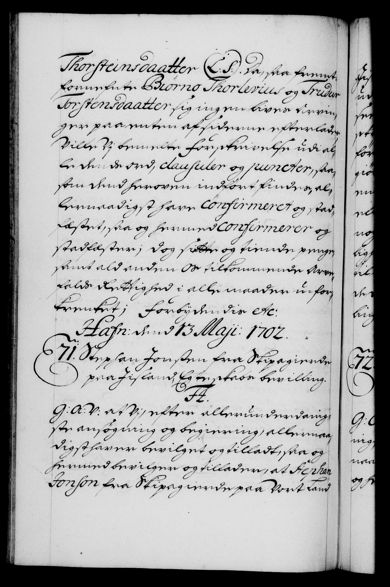 Danske Kanselli 1572-1799, AV/RA-EA-3023/F/Fc/Fca/Fcaa/L0018: Norske registre, 1699-1703, s. 341b