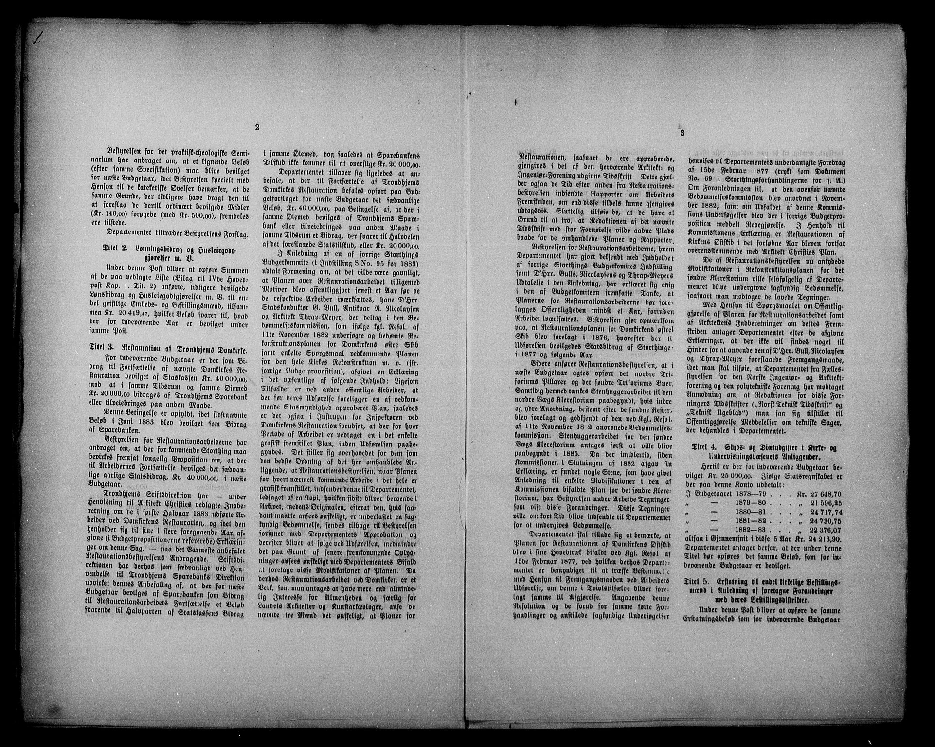 Kirke- og undervisningsdepartementet, Kontoret  for kirke og geistlighet A, AV/RA-S-1007/A/Aa/L0223: Referatprotokoll bd. 1. Ref.nr. 1-177, 1884