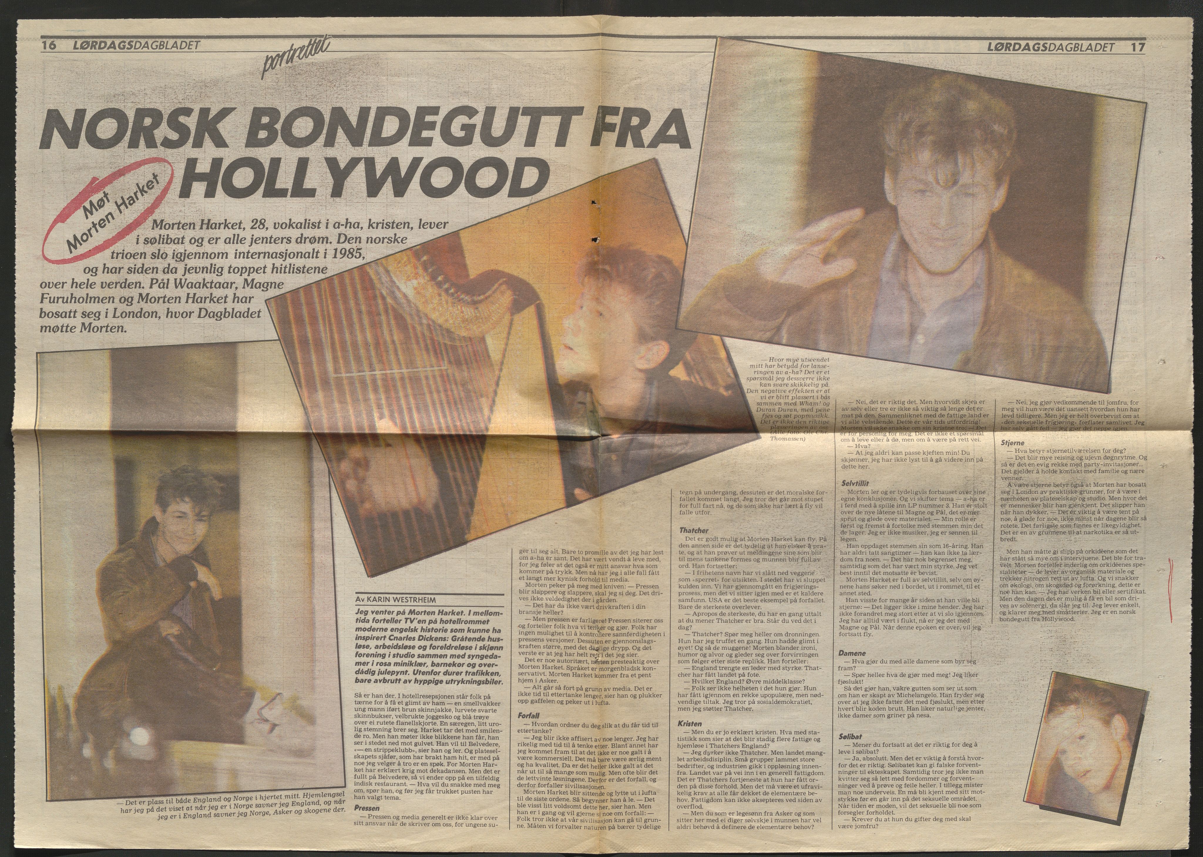 Pa 0858 - Harald N. Røstvik, AV/SAST-A-102660/E/Ea/L0026: Morten Harket, a-ha. , 1989, s. 98