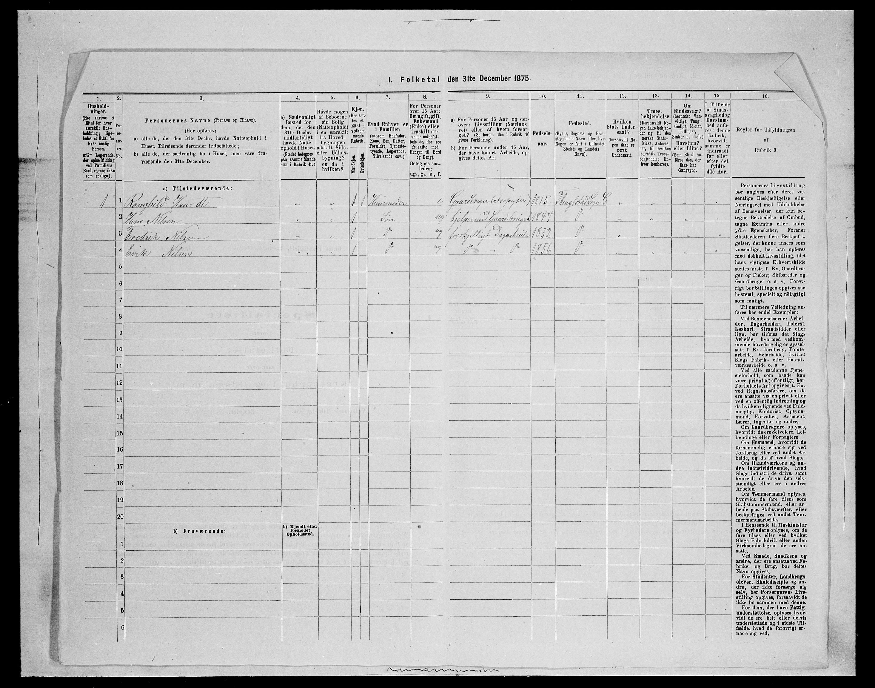 SAH, Folketelling 1875 for 0534P Gran prestegjeld, 1875, s. 768