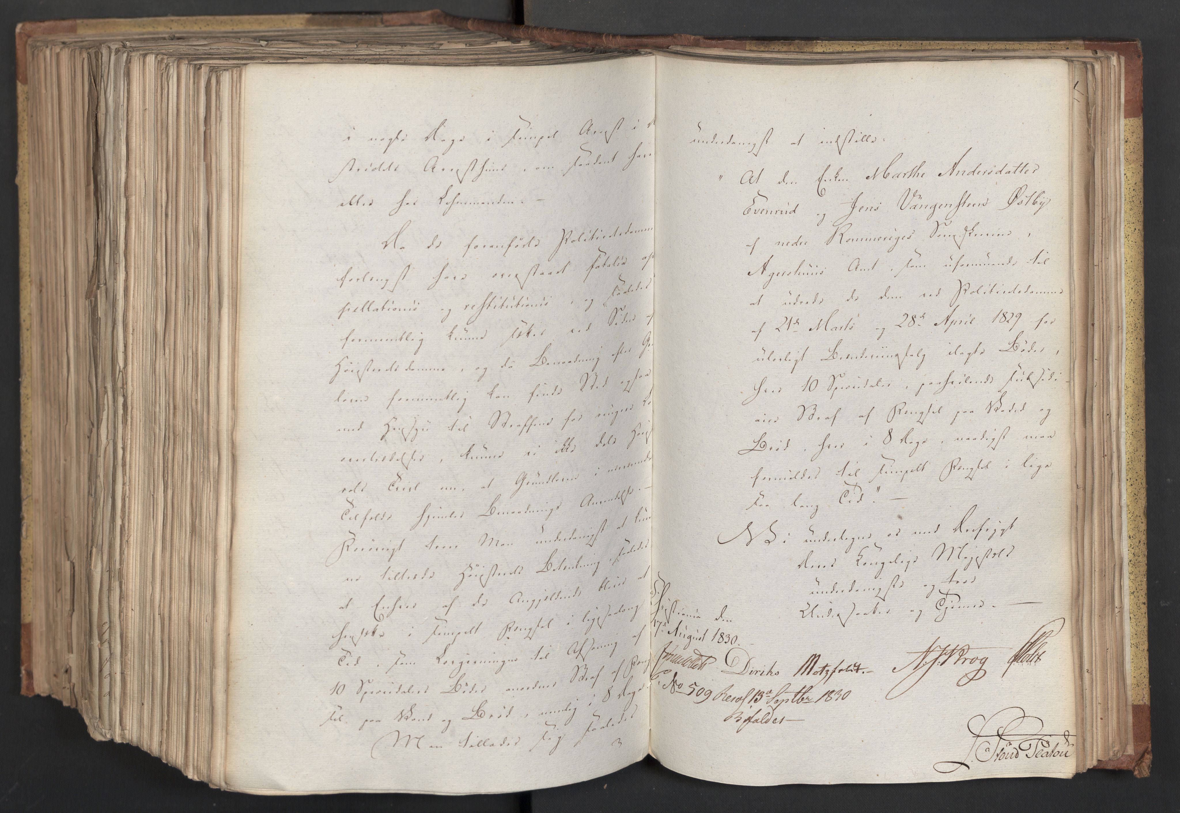 Statsrådsavdelingen i Stockholm, AV/RA-S-1003/D/Da/L0066: Regjeringsinnstillinger nr. 240-449, 1830, s. 713