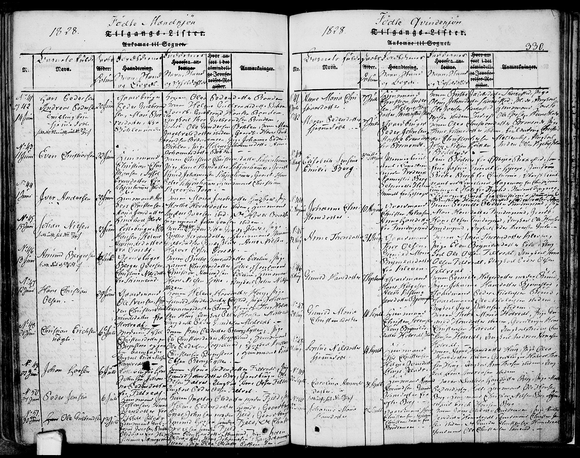 Eidsberg prestekontor Kirkebøker, AV/SAO-A-10905/F/Fa/L0007: Ministerialbok nr. I 7, 1814-1832, s. 330