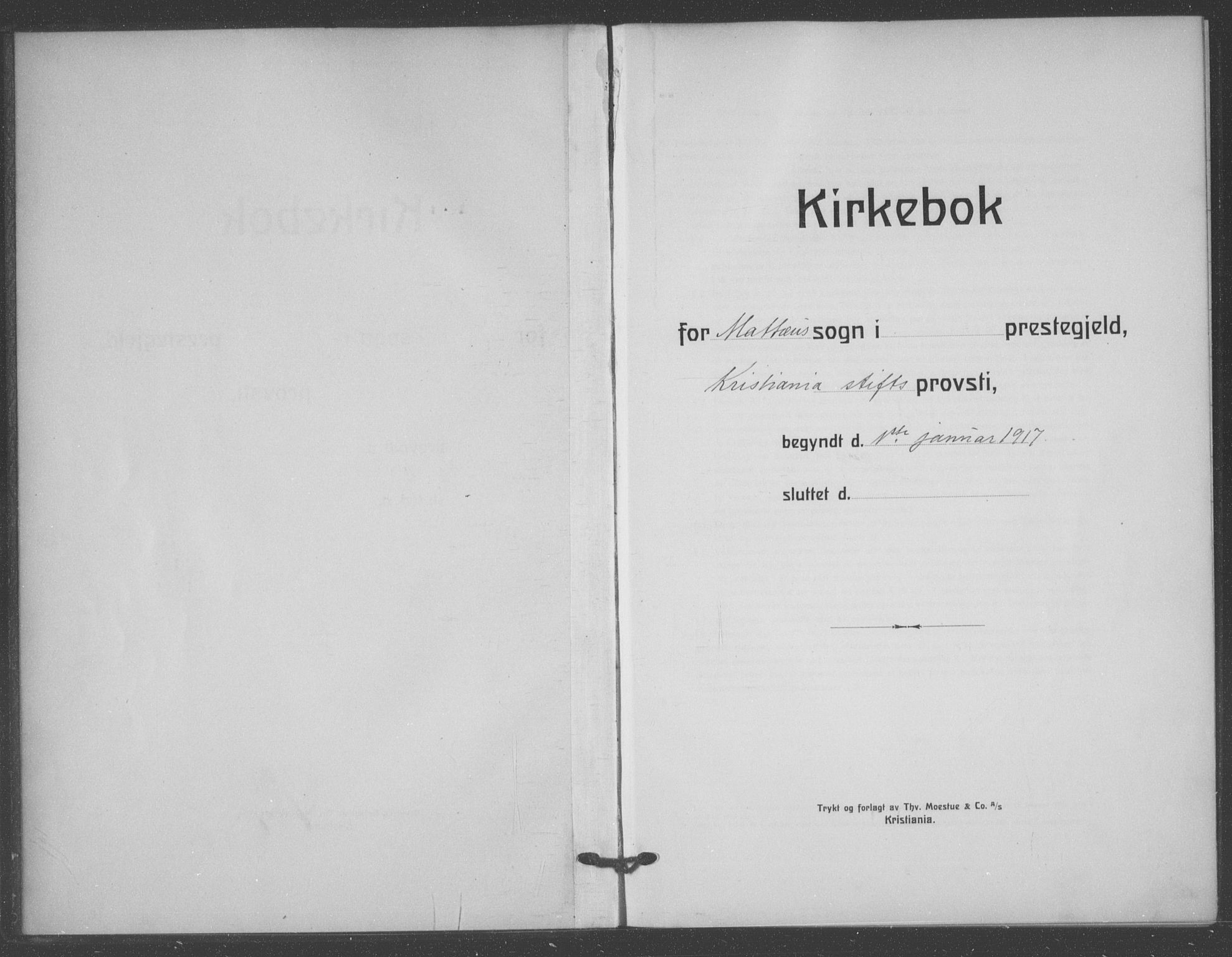 Matteus prestekontor Kirkebøker, AV/SAO-A-10870/F/Fa/L0002: Ministerialbok nr. 2, 1917-1938