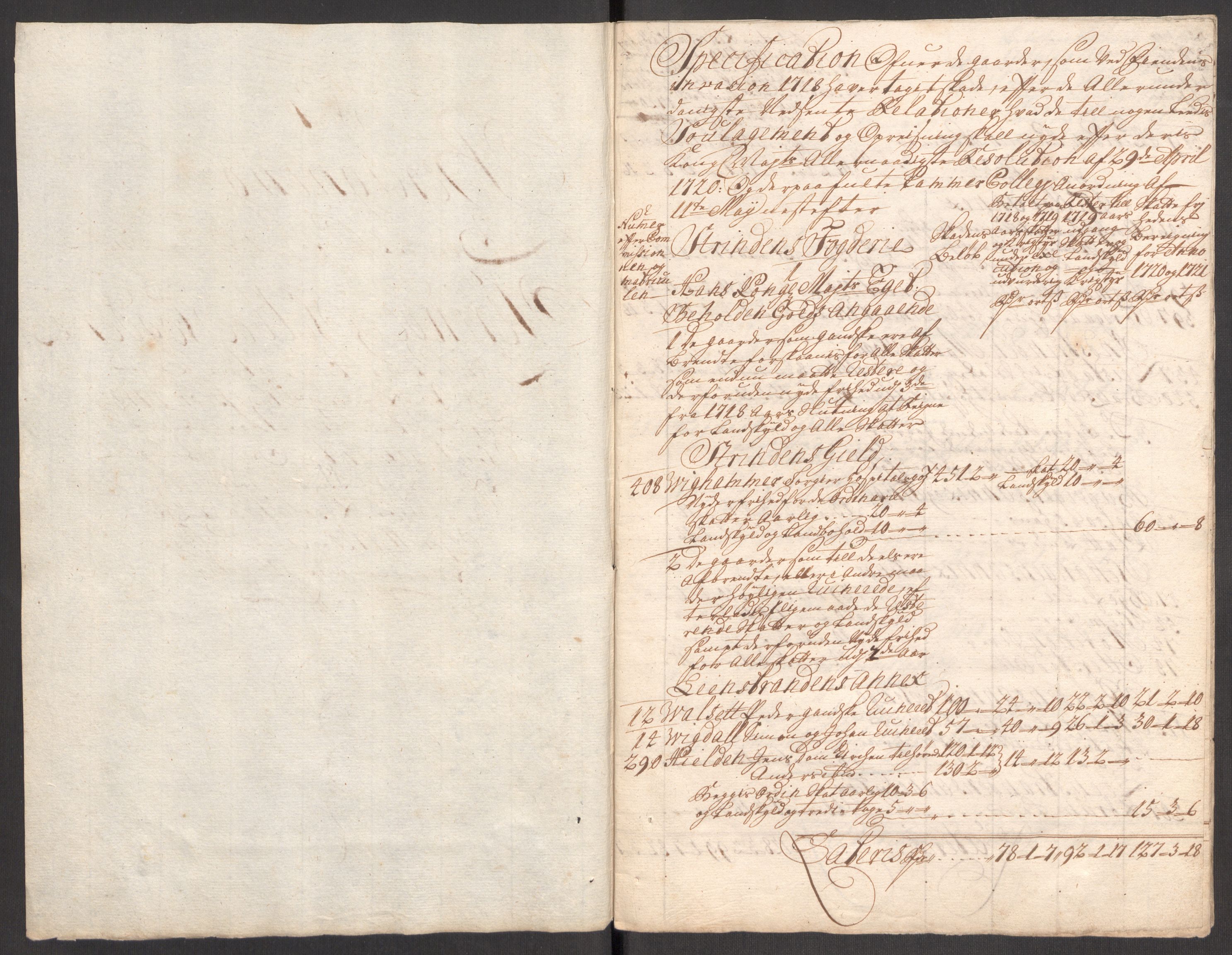 Rentekammeret inntil 1814, Realistisk ordnet avdeling, AV/RA-EA-4070/Ki/L0012: [S10]: Kommisjonsforretning over skader påført allmuen nordafjells i krigsåret 1718, 1718, s. 277