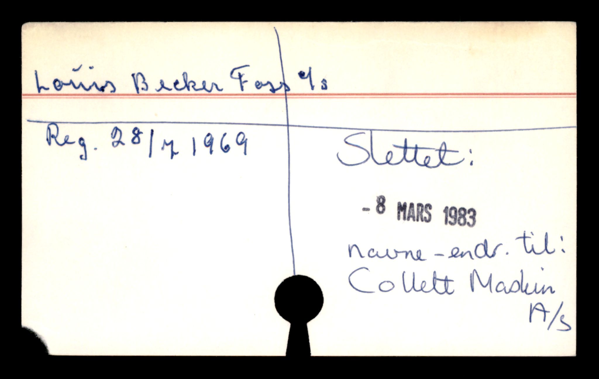 Oslo byfogd, Handelsregisteret, AV/SAT-A-10867/G/Ga/Gad/L0053: Kartotekkort - Slettede foretak, Lou-Mas, 1890-1990
