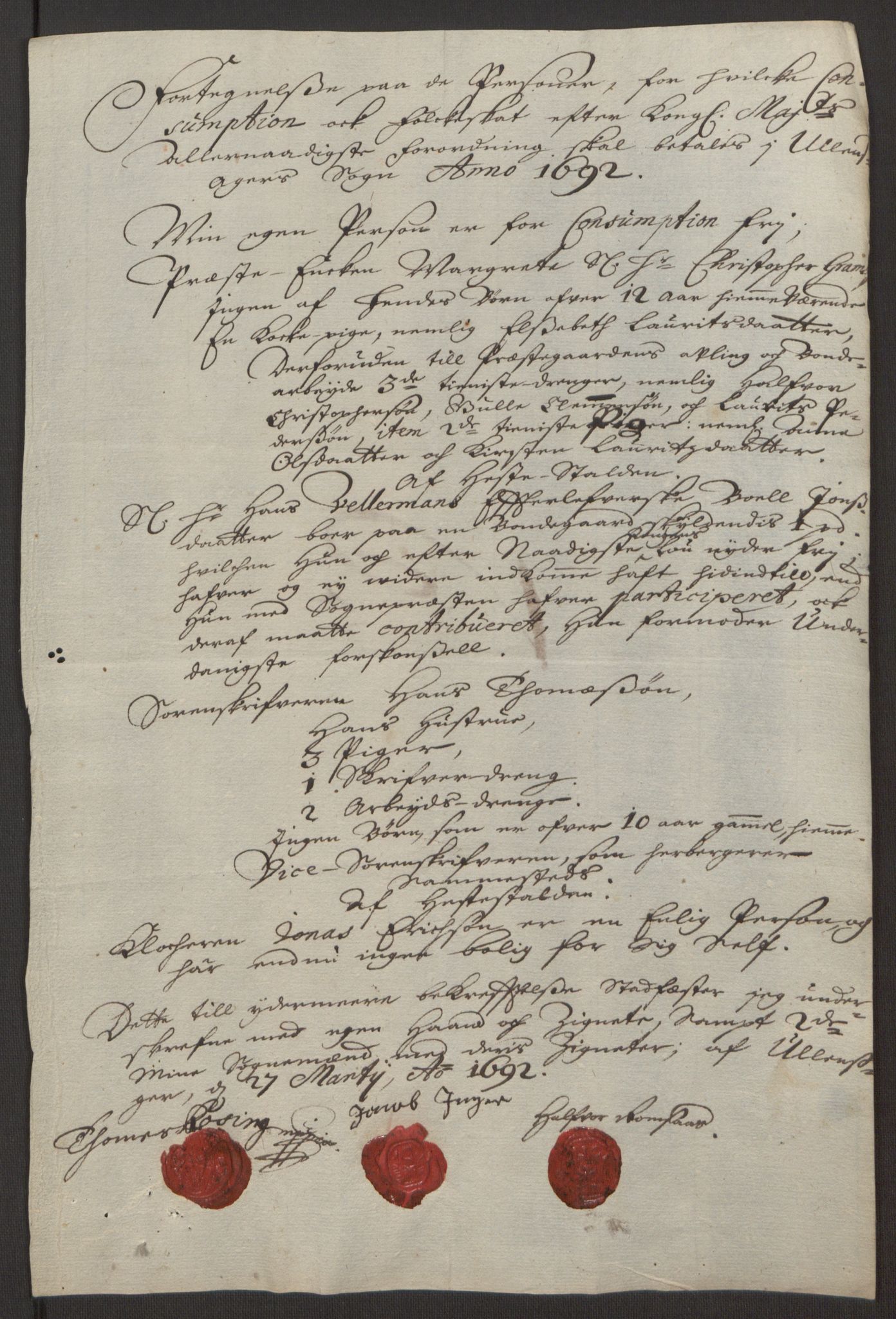 Rentekammeret inntil 1814, Reviderte regnskaper, Fogderegnskap, RA/EA-4092/R12/L0704: Fogderegnskap Øvre Romerike, 1692, s. 249