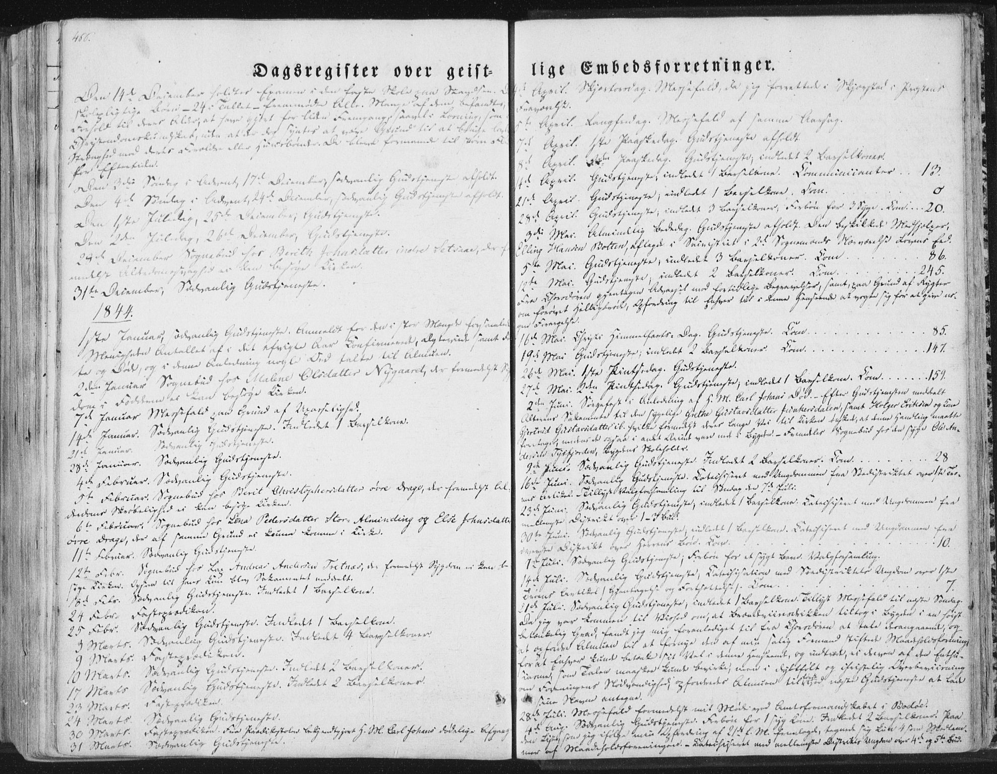 Ministerialprotokoller, klokkerbøker og fødselsregistre - Nordland, SAT/A-1459/847/L0667: Ministerialbok nr. 847A07, 1842-1871, s. 466