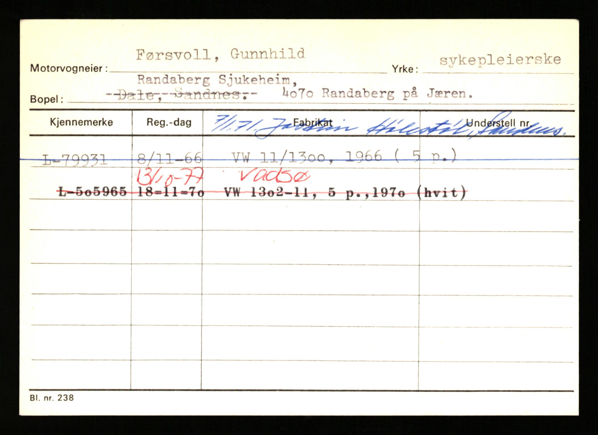 Stavanger trafikkstasjon, AV/SAST-A-101942/0/H/L0010: Fuglestad - Gjestland, 1930-1971, s. 829