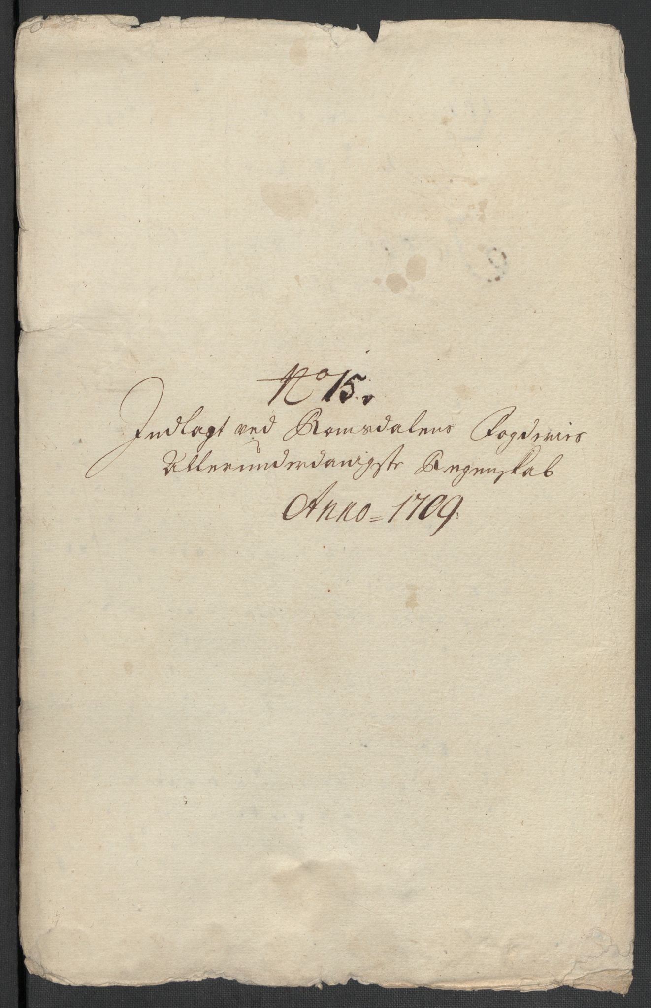 Rentekammeret inntil 1814, Reviderte regnskaper, Fogderegnskap, RA/EA-4092/R55/L3659: Fogderegnskap Romsdal, 1709-1710, s. 145