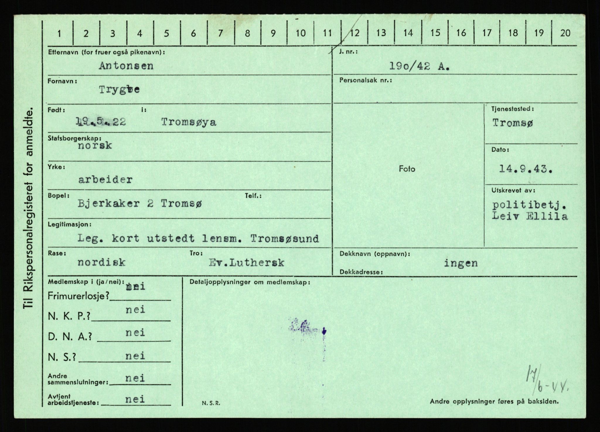 Statspolitiet - Hovedkontoret / Osloavdelingen, AV/RA-S-1329/C/Ca/L0001: Aabakken - Armann, 1943-1945, s. 4724