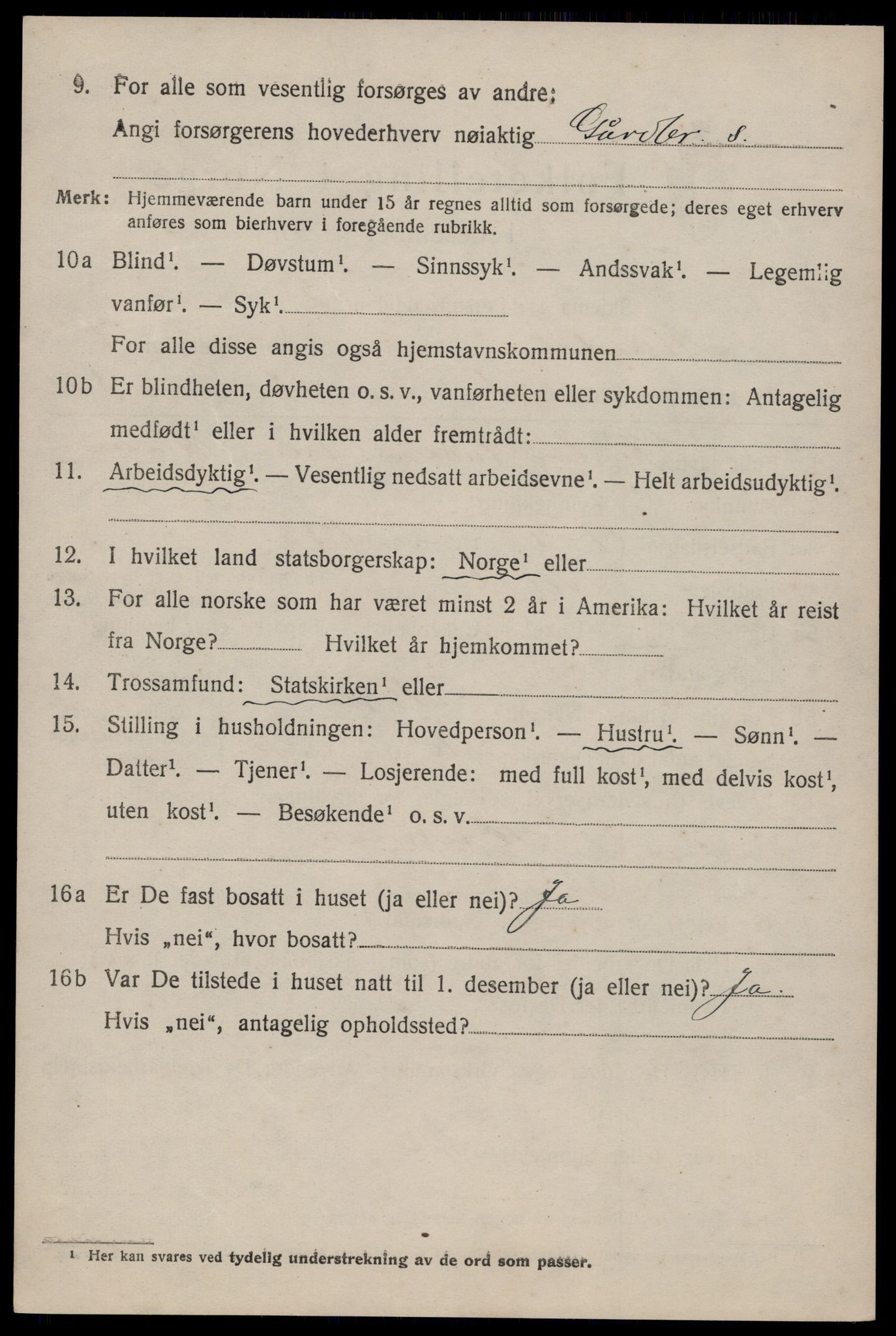 SAKO, Folketelling 1920 for 0830 Nissedal herred, 1920, s. 2274