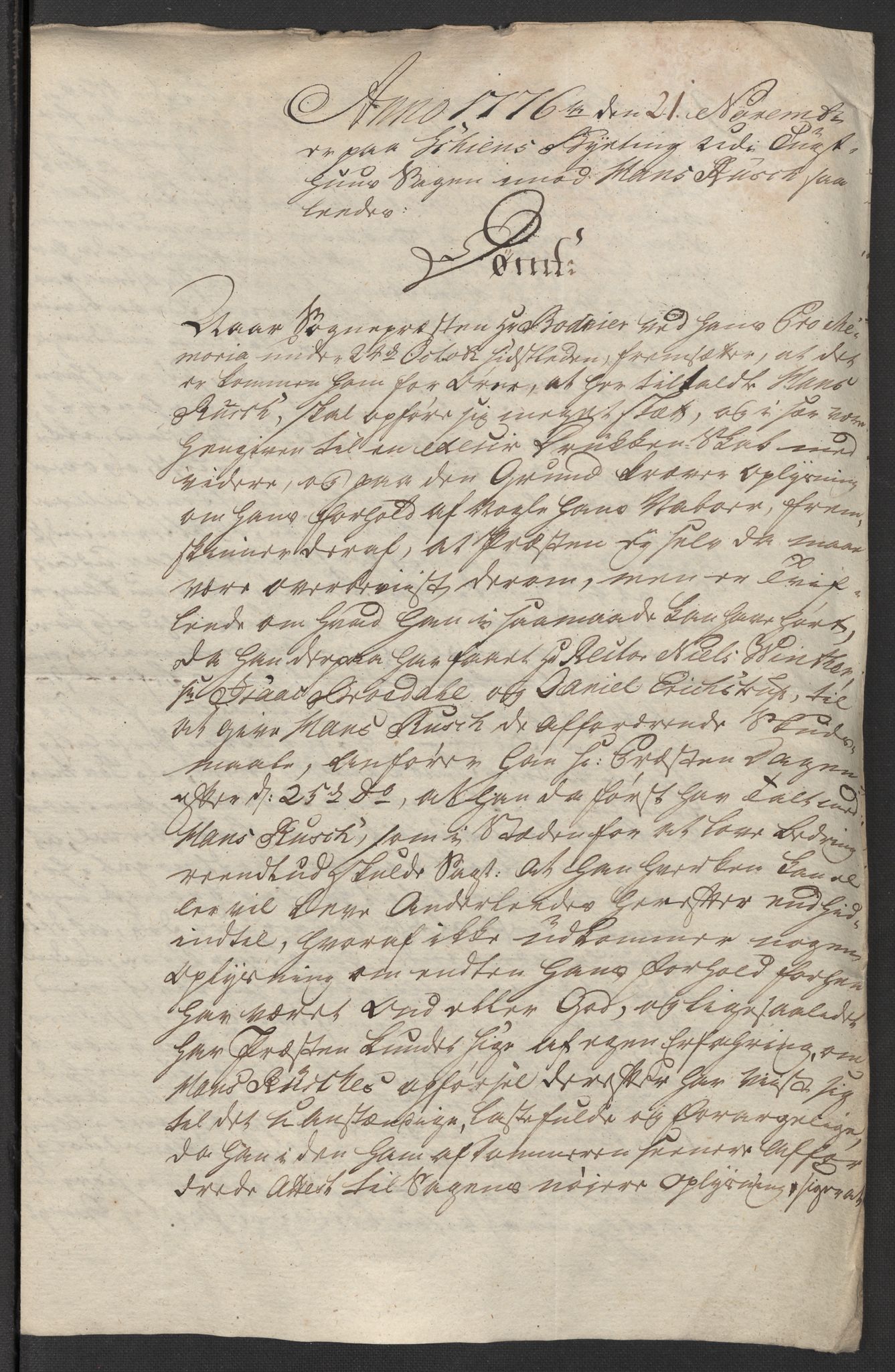 Kristiania stiftamt, SAO/A-10386/G/Gm/L0011: Domsakter og forhør, 1776, s. 604