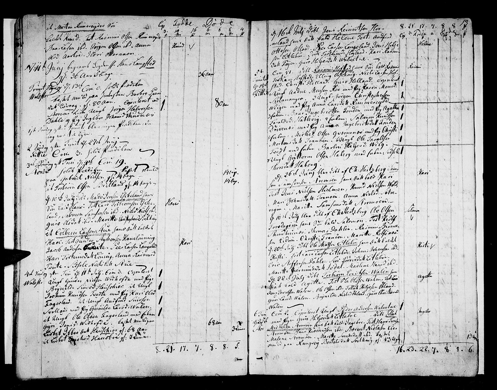 Stord sokneprestembete, AV/SAB-A-78201/H/Haa: Ministerialbok nr. A 4, 1800-1815, s. 13
