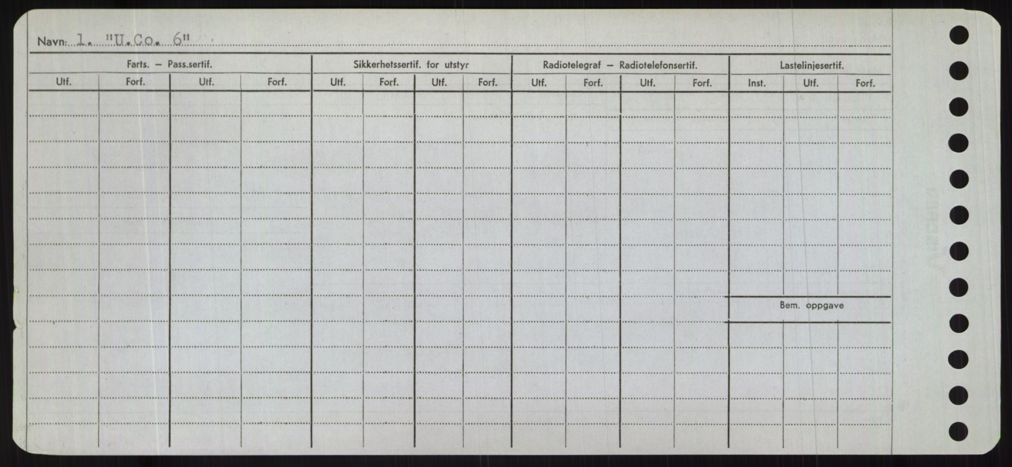 Sjøfartsdirektoratet med forløpere, Skipsmålingen, RA/S-1627/H/Hc/L0001: Lektere, A-Y, s. 568