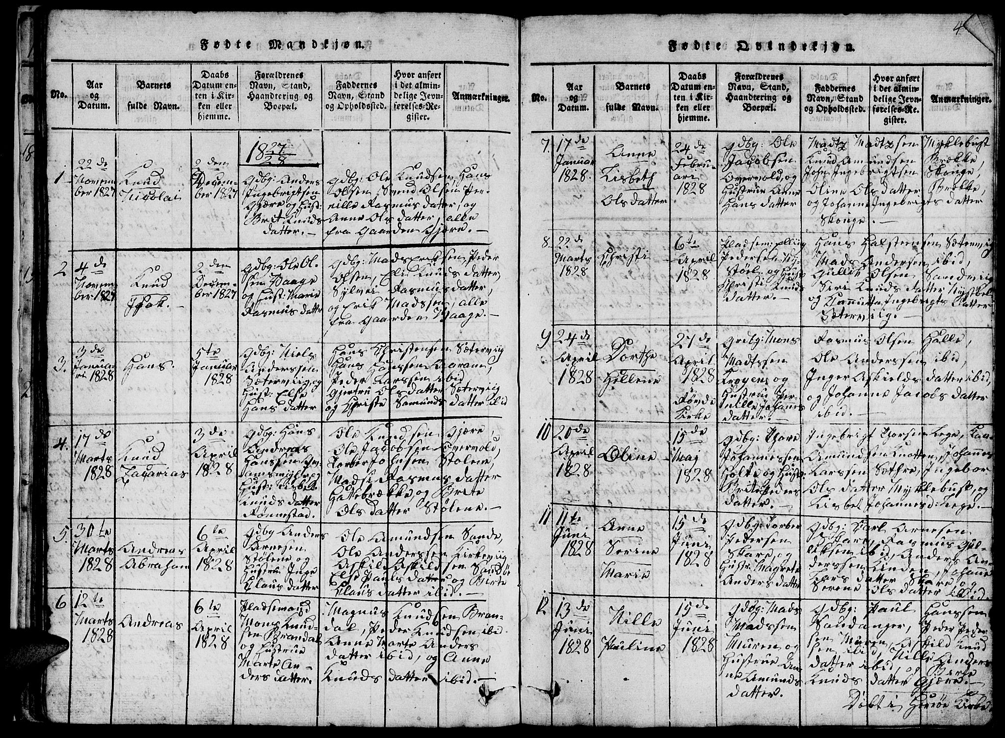 Ministerialprotokoller, klokkerbøker og fødselsregistre - Møre og Romsdal, SAT/A-1454/503/L0046: Klokkerbok nr. 503C01, 1816-1842, s. 44