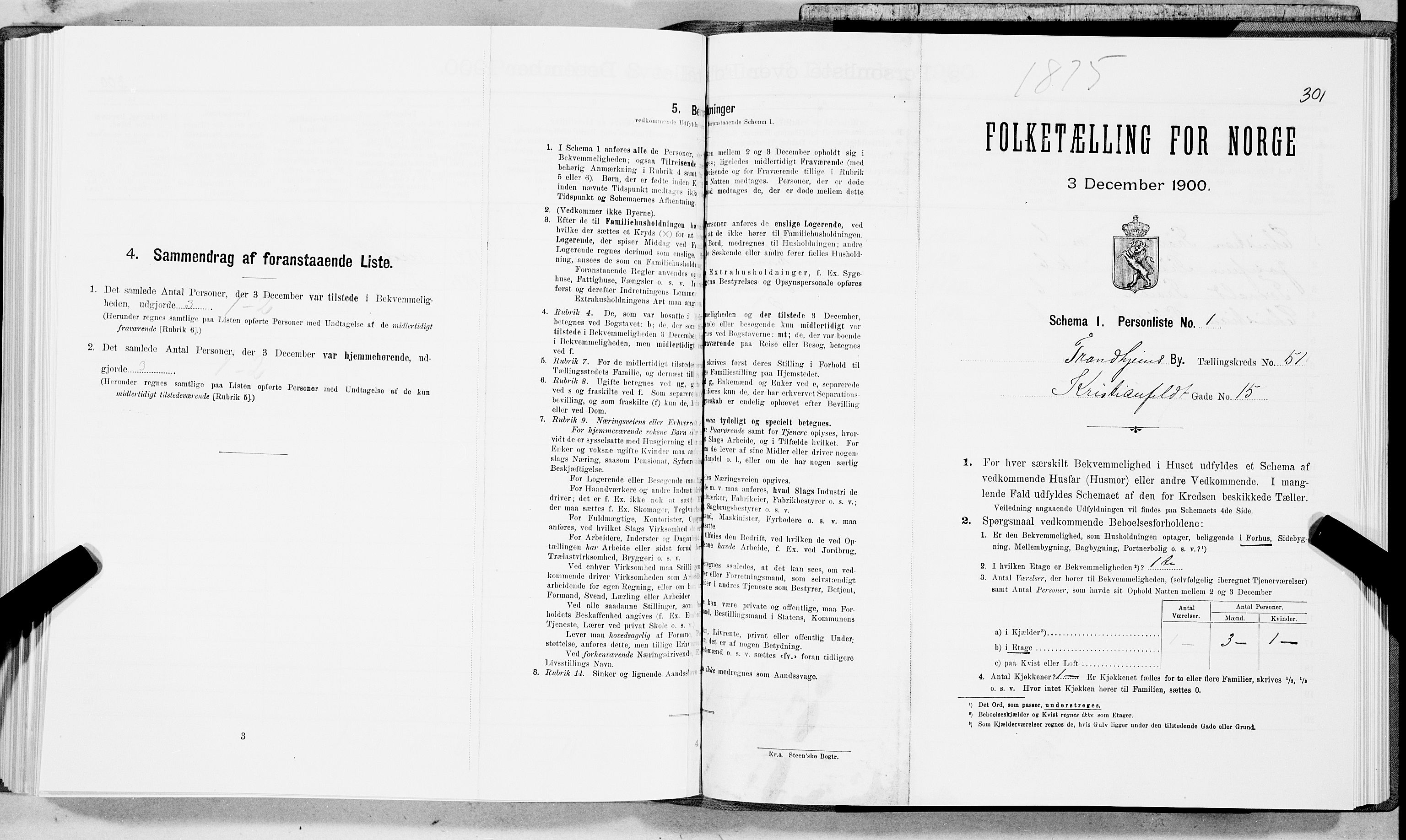 SAT, Folketelling 1900 for 1601 Trondheim kjøpstad, 1900, s. 8626