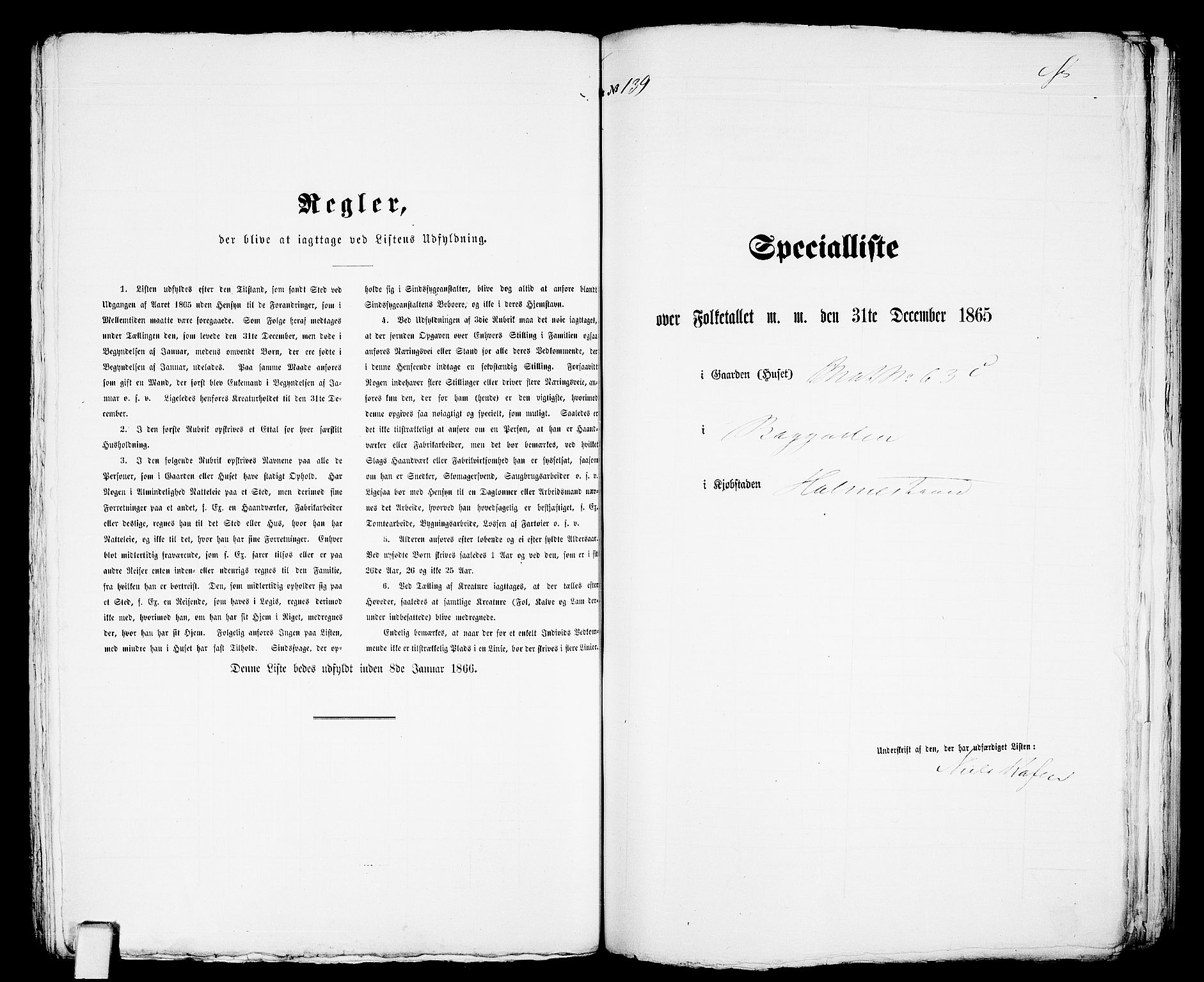 RA, Folketelling 1865 for 0702B Botne prestegjeld, Holmestrand kjøpstad, 1865, s. 286