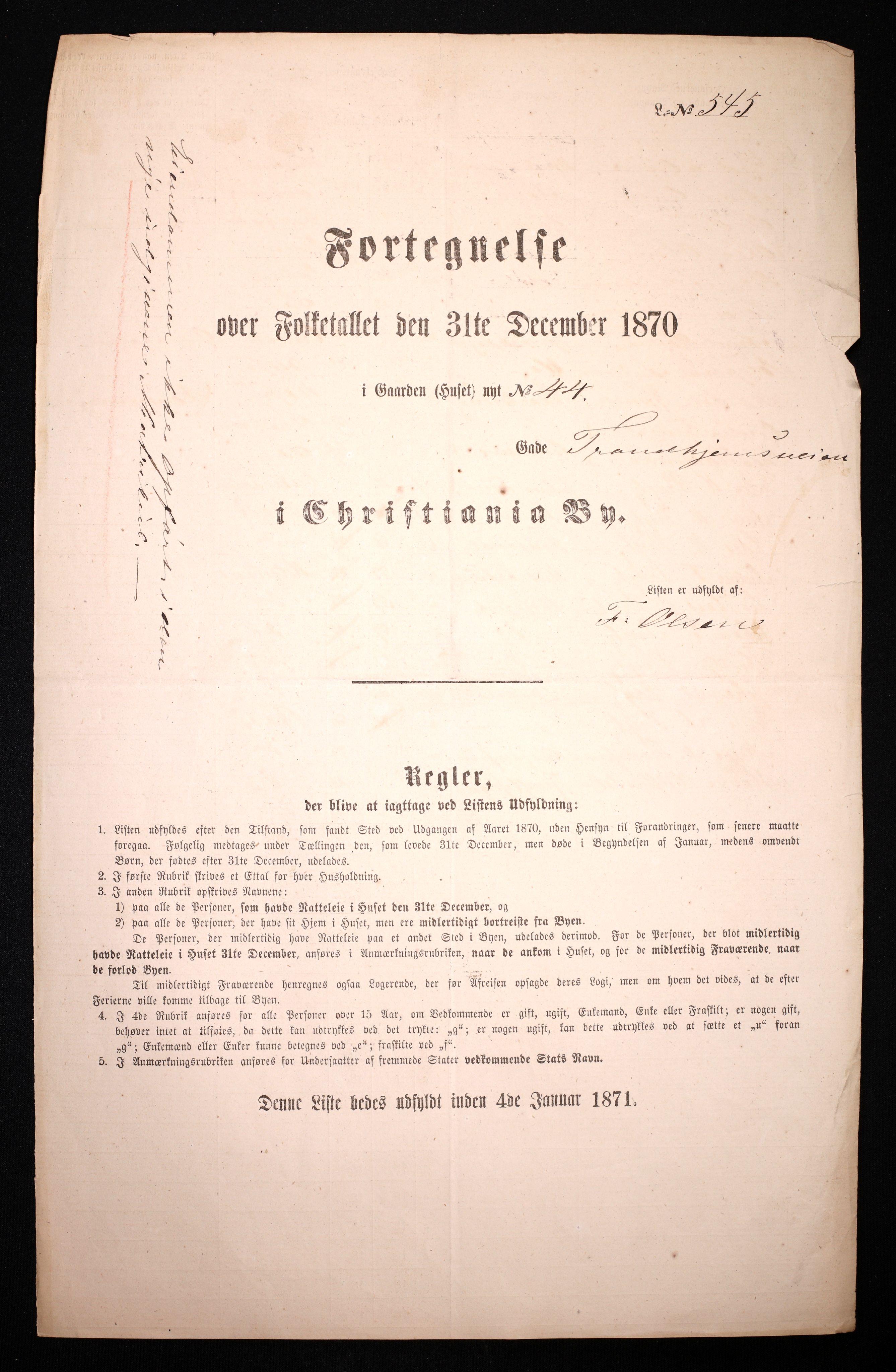 RA, Folketelling 1870 for 0301 Kristiania kjøpstad, 1870, s. 4402