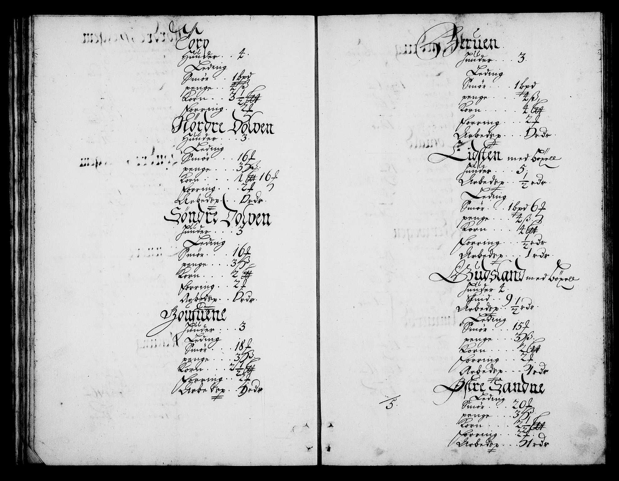 Rentekammeret inntil 1814, Realistisk ordnet avdeling, AV/RA-EA-4070/N/Na/L0003/0007: [XI h]: Tønsbergs amt og Larvik grevskaps jordebøker: / Larvik grevskaps jordebok, 1692