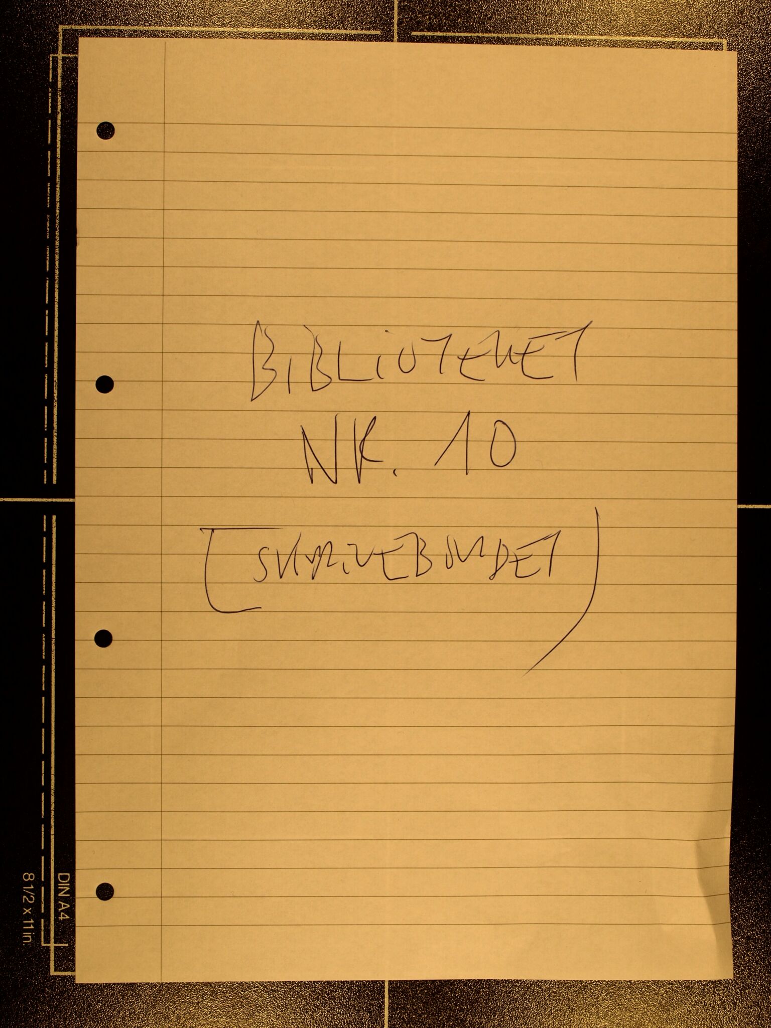 Familien Aalls privatarkiv , NESJ/NJM-005/E-00005/L0007: Biblioteket nr. 10 - skrivebordet, 1800-1844