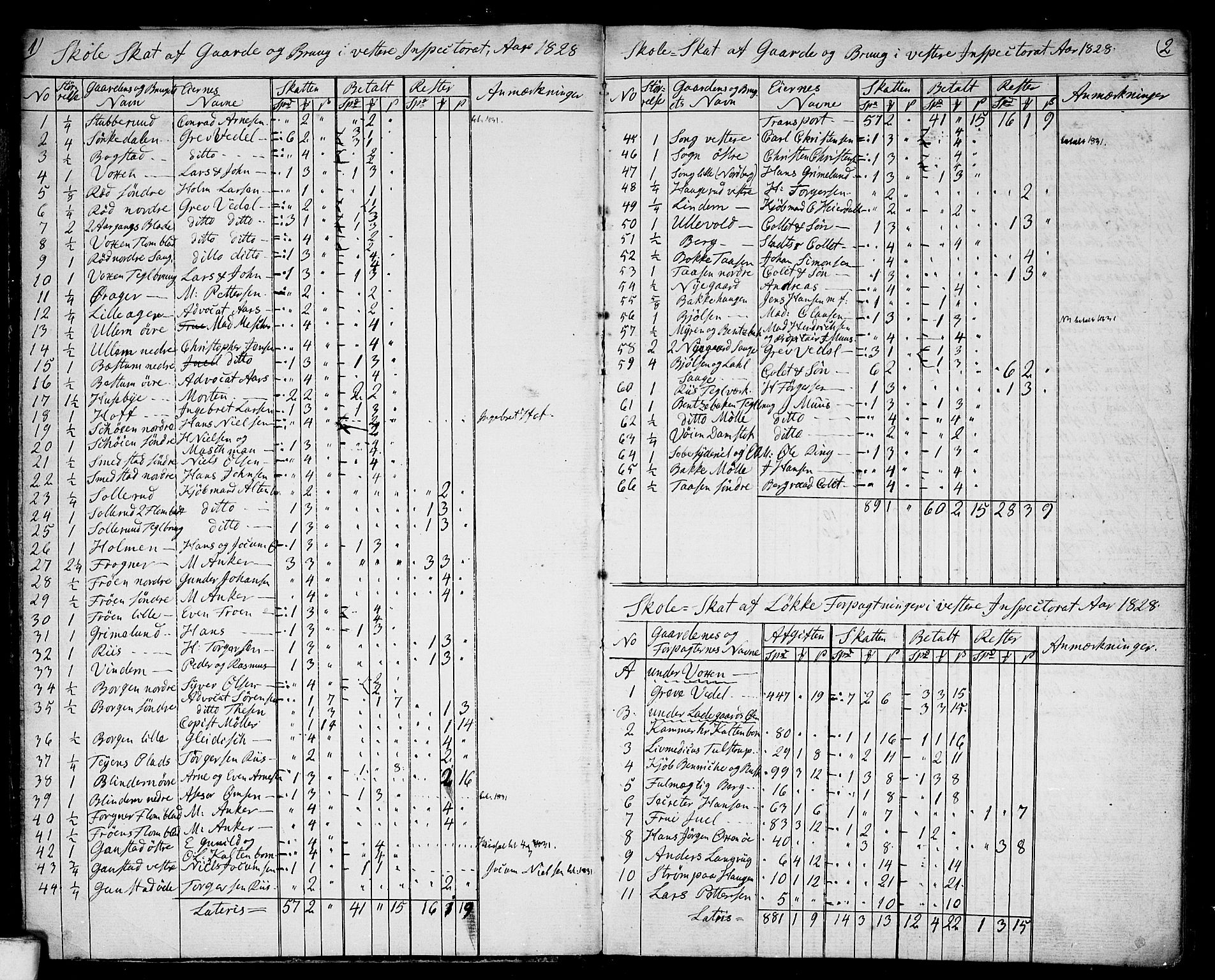 Aker prestekontor kirkebøker, AV/SAO-A-10861/H/L0002: Lysningsprotokoll nr. 2, 1842-1845, s. 1-2
