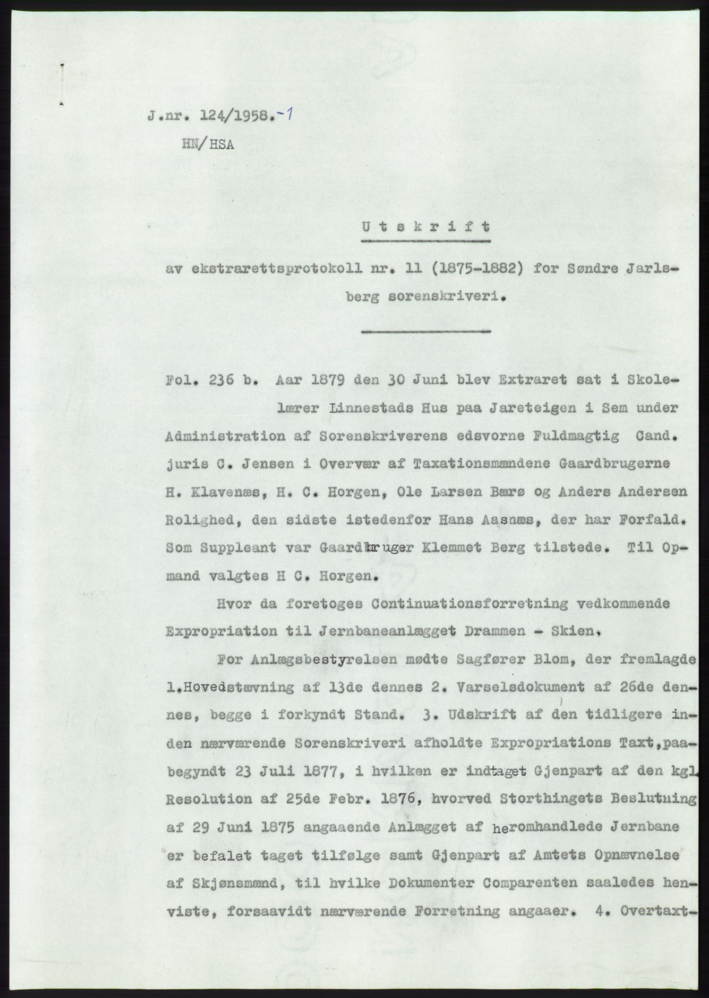 Statsarkivet i Kongsberg, SAKO/A-0001, 1957-1958, s. 357