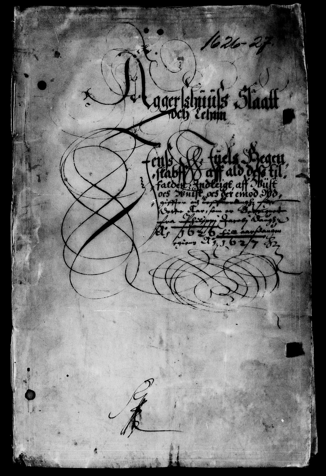 Rentekammeret inntil 1814, Reviderte regnskaper, Lensregnskaper, AV/RA-EA-5023/R/Rb/Rba/L0076: Akershus len, 1626-1627