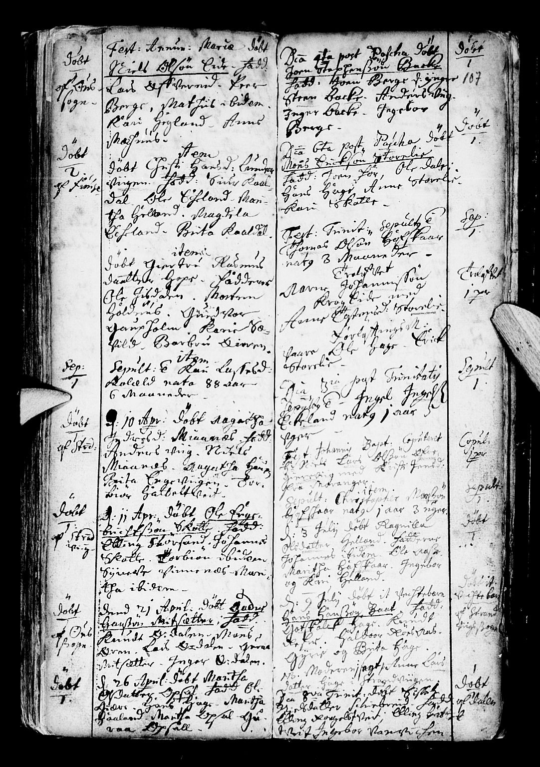 Os sokneprestembete, AV/SAB-A-99929: Ministerialbok nr. A 6, 1669-1719, s. 107